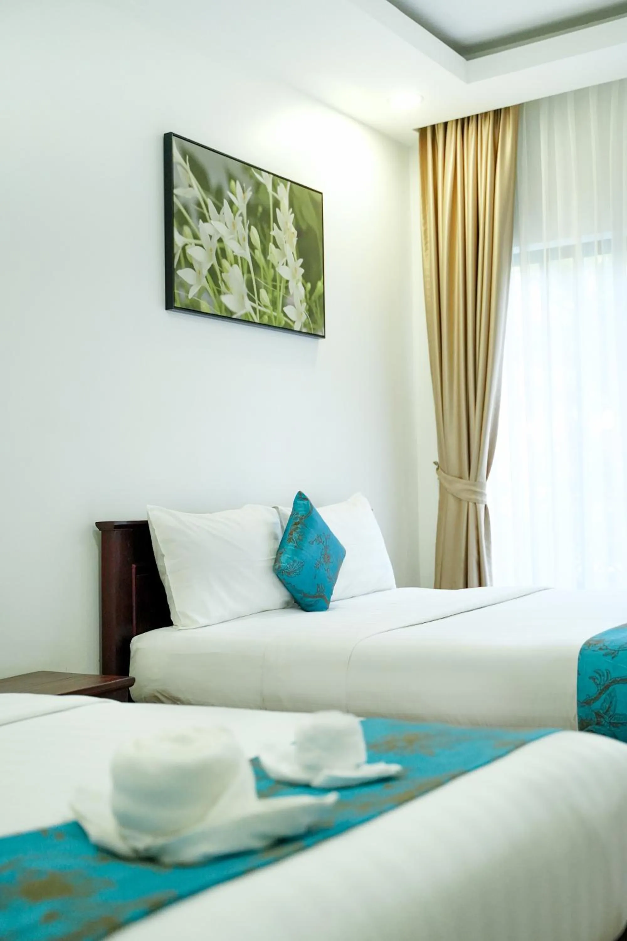 Bed in Angkearboss Villa