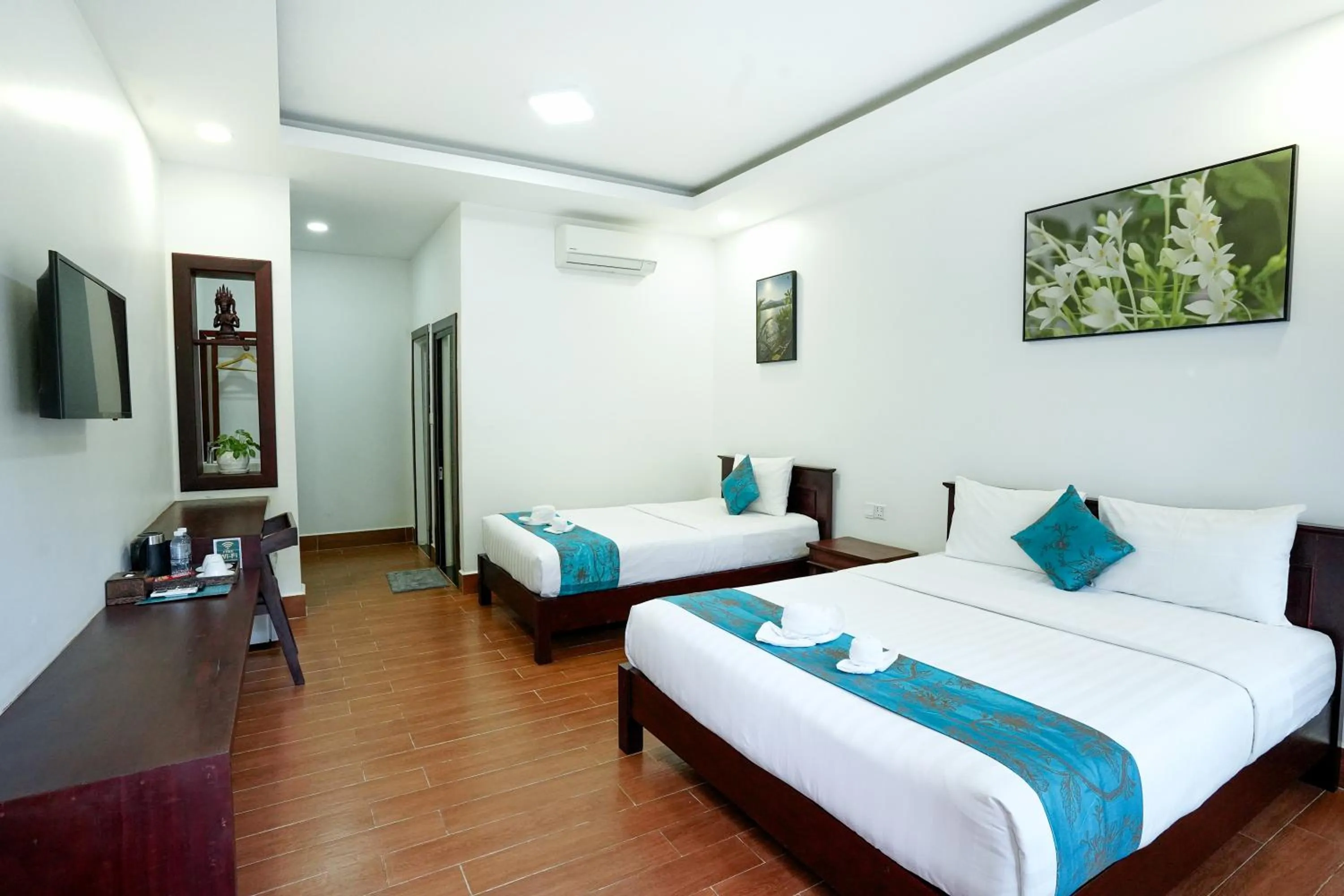 Bed in Angkearboss Villa