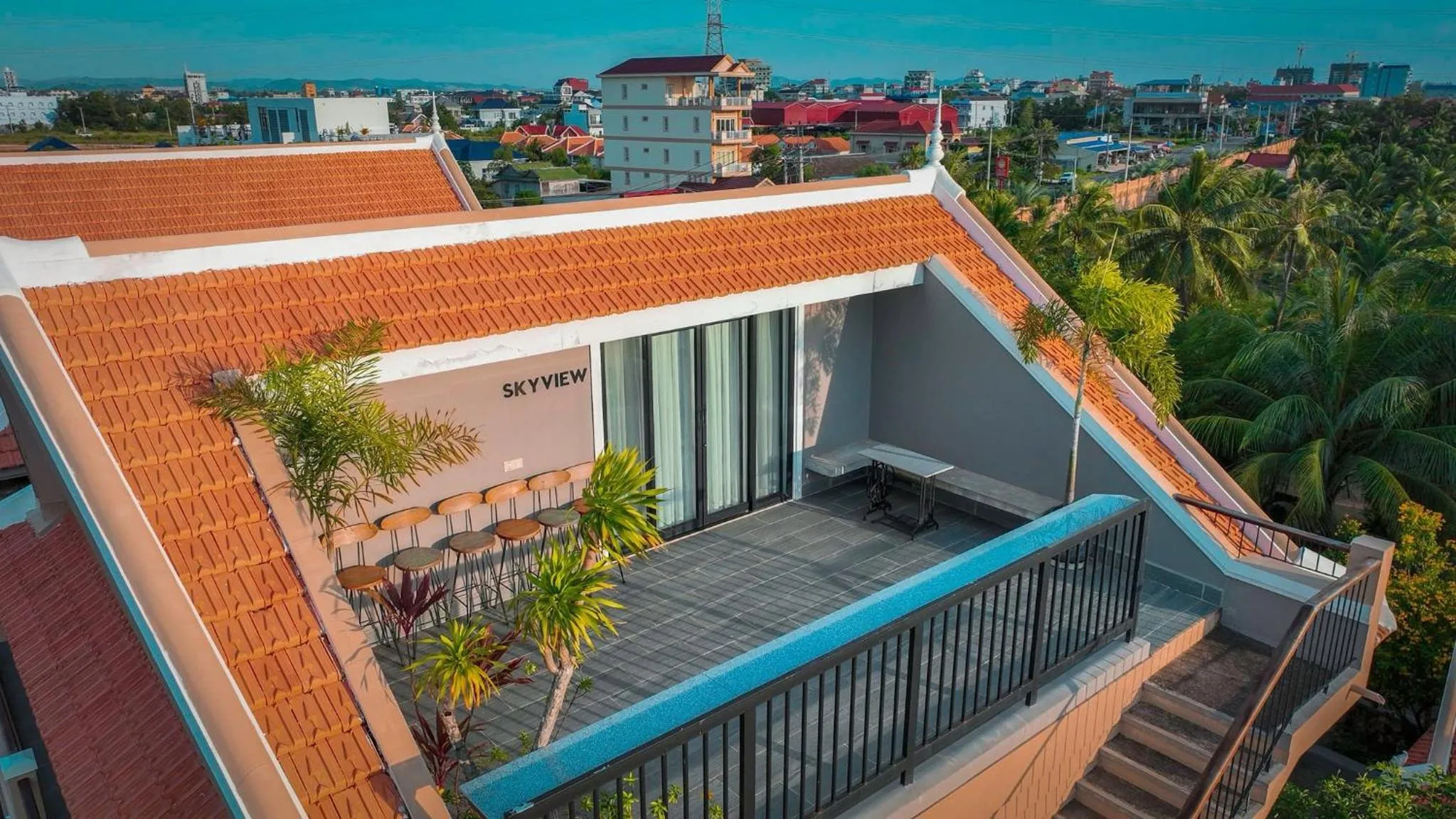 Patio in Angkearboss Villa