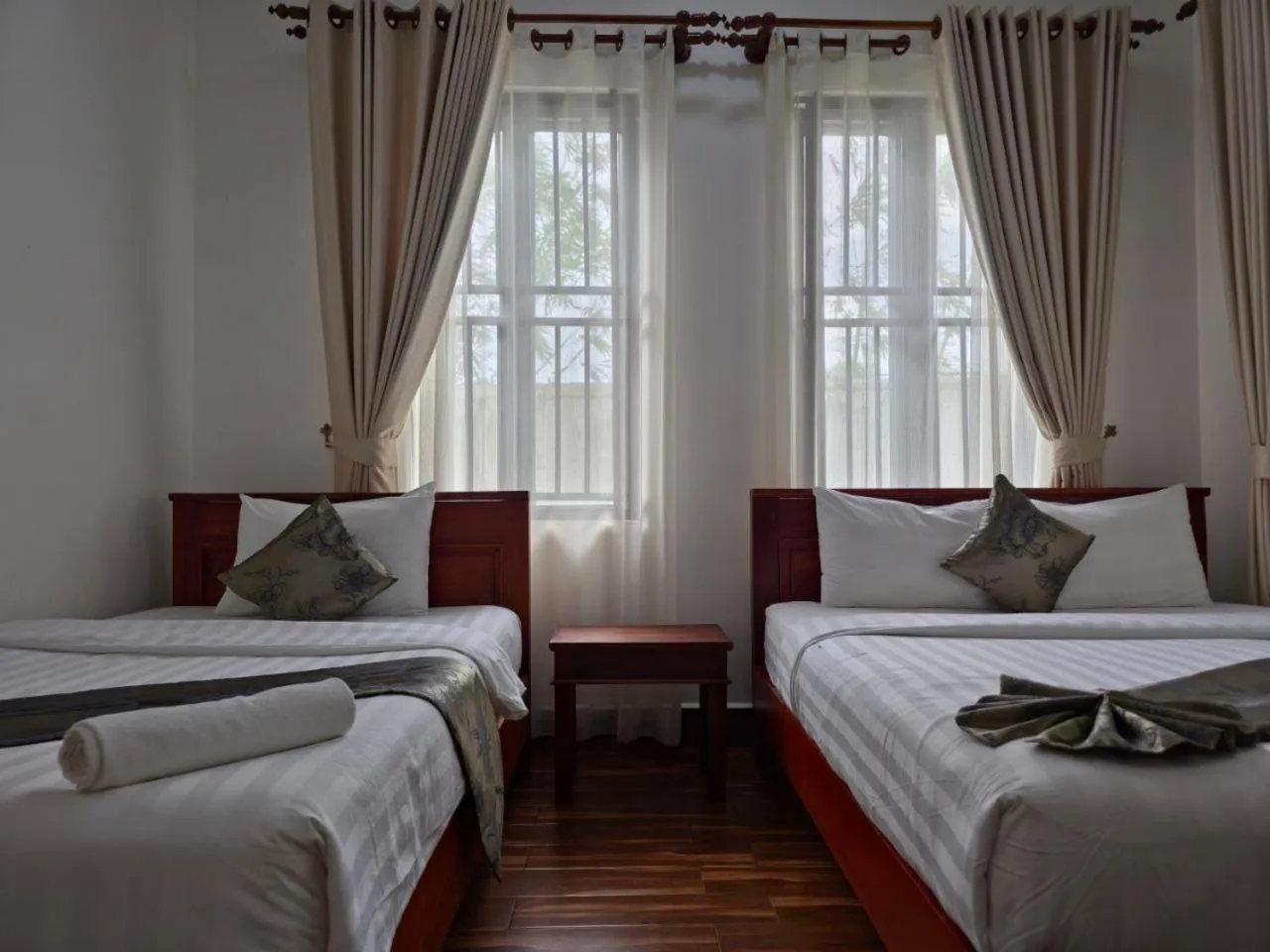 Bed in Angkearboss Villa