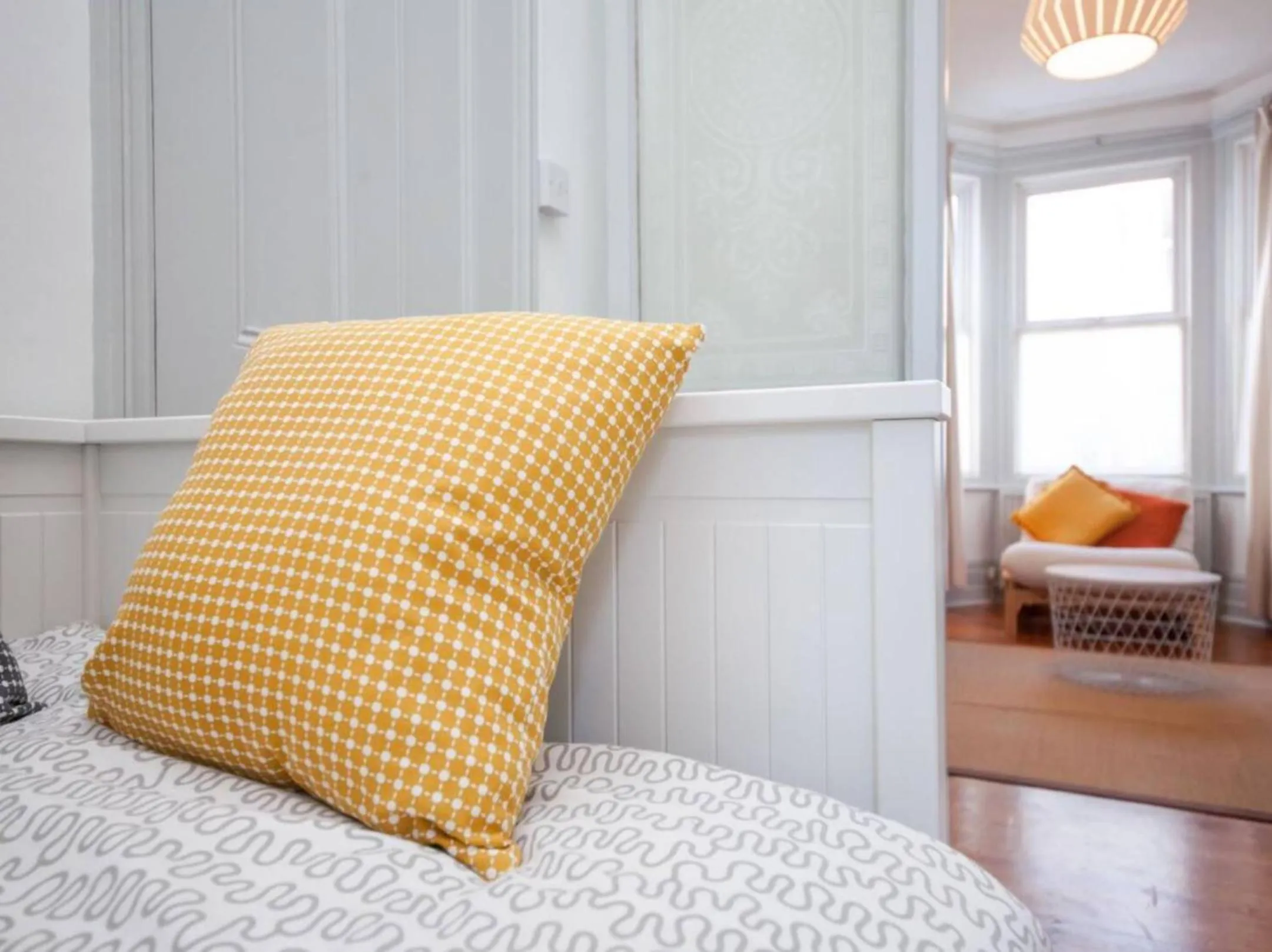 Living room, Bed in The Blue House