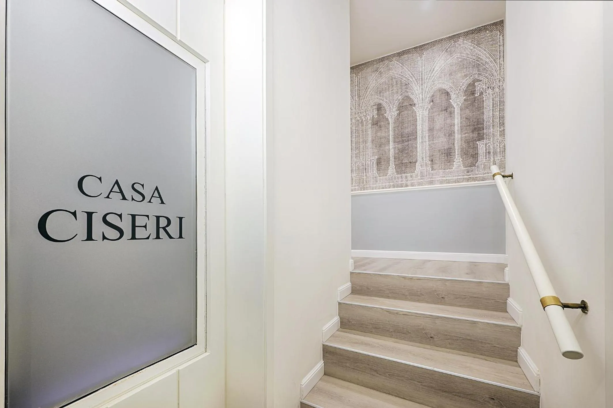 Text overlay in Casa Ciseri