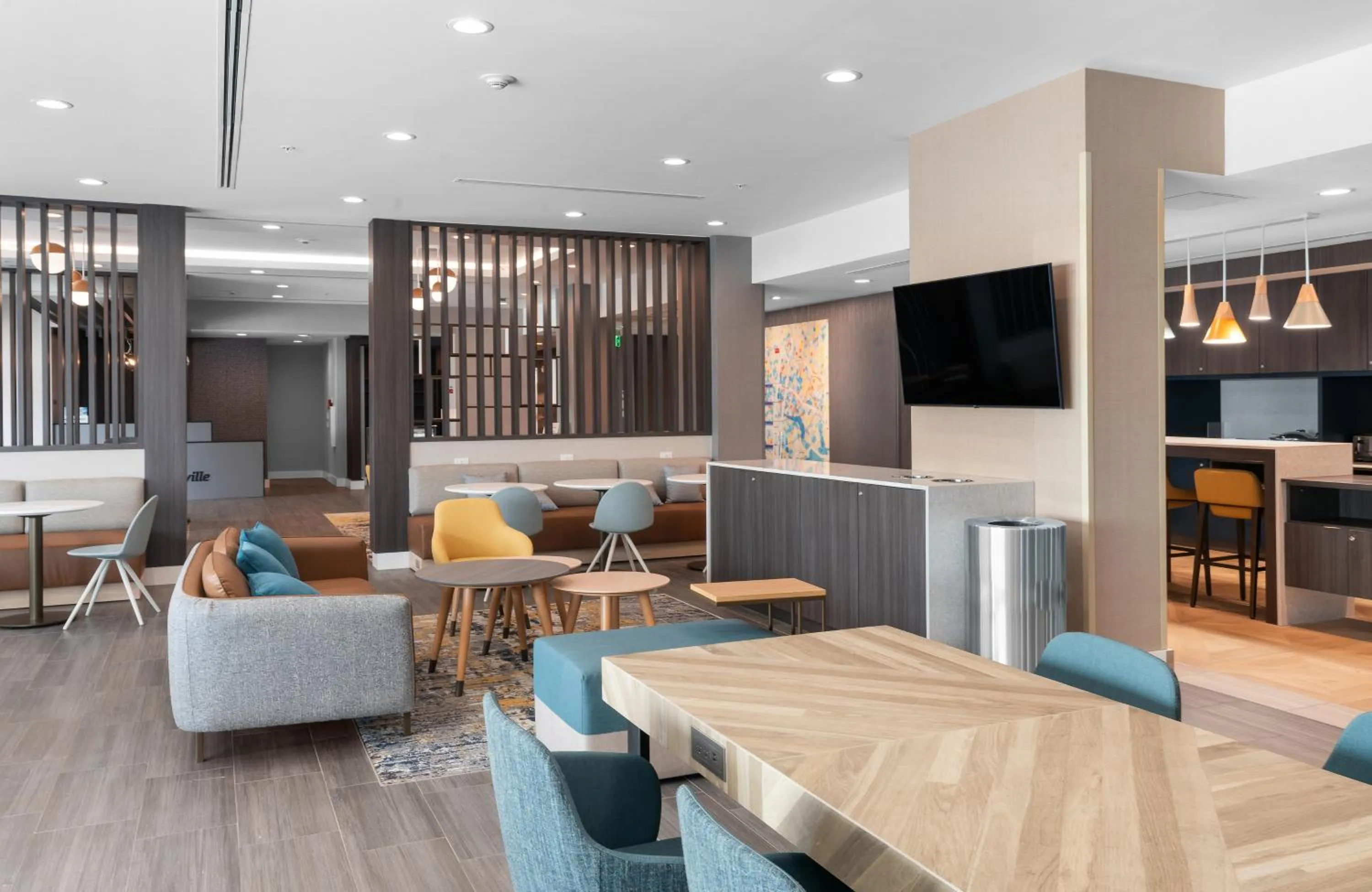 Seating area in TownePlace Suites Jacksonville Airport