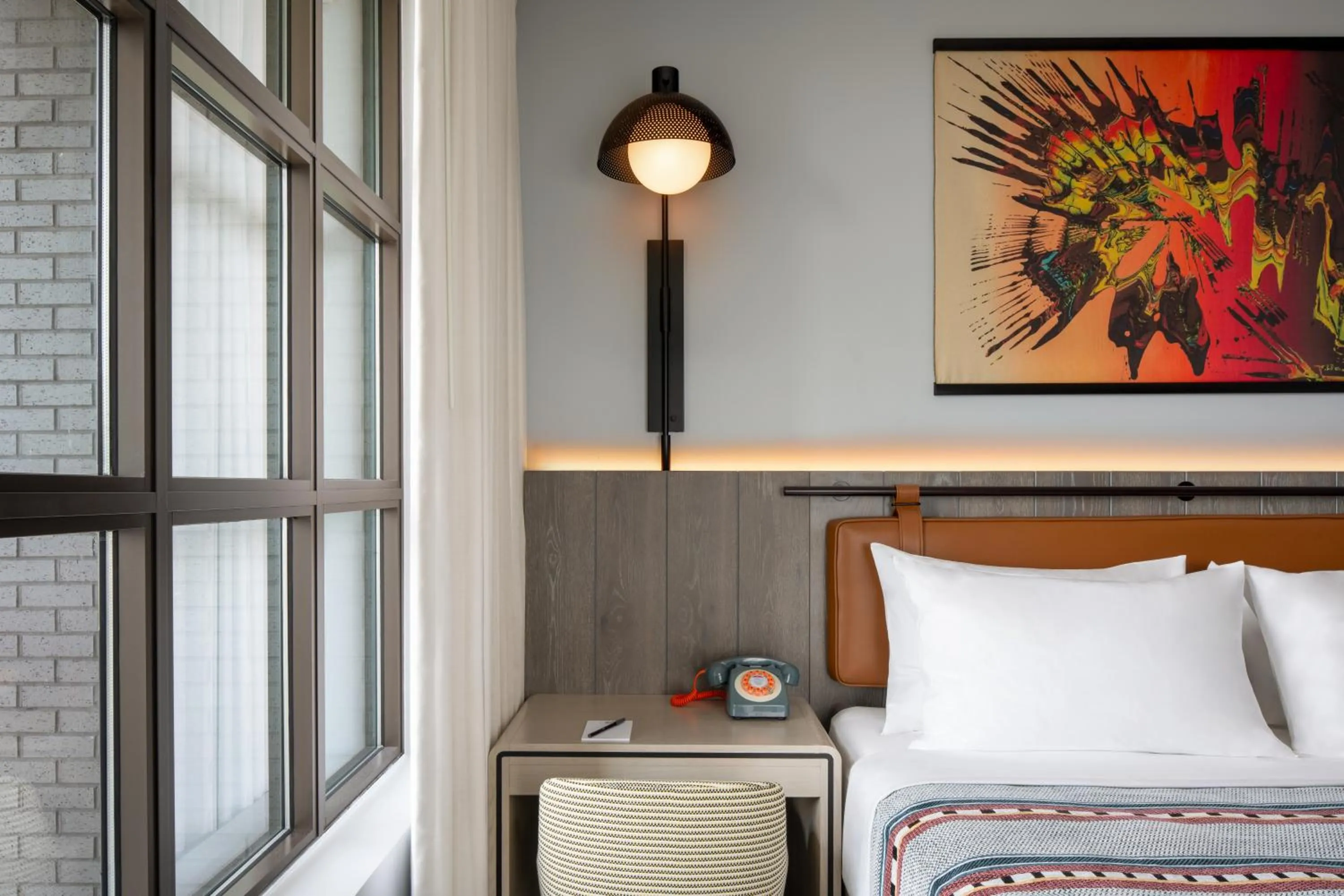 Bedroom, Bed in Moxy St. Petersburg Downtown