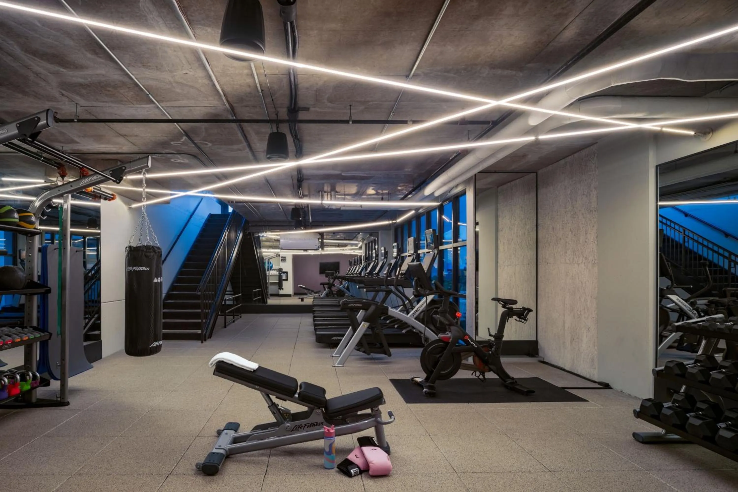 Fitness centre/facilities in Moxy St. Petersburg Downtown
