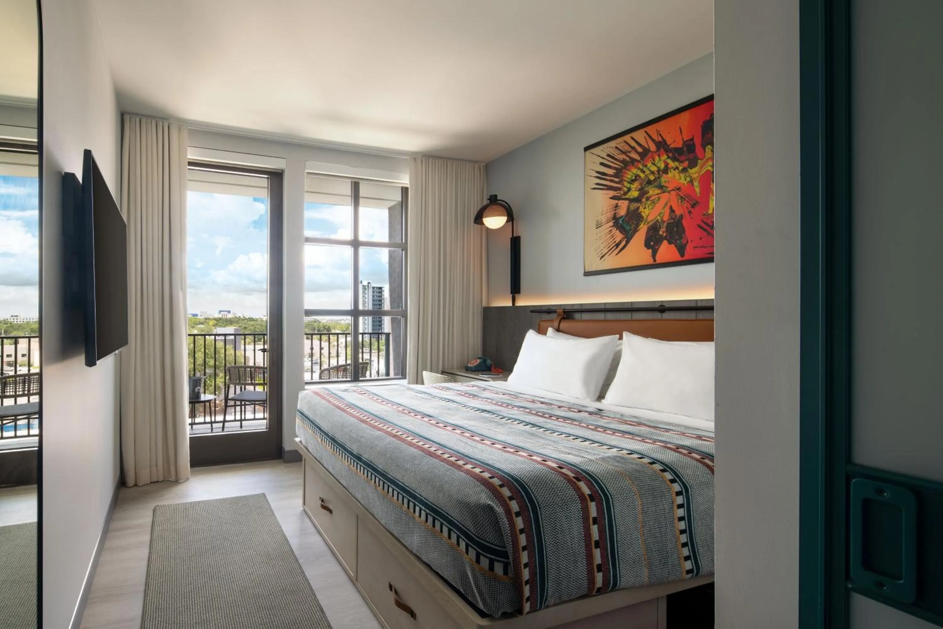 Photo of the whole room, Bed in Moxy St. Petersburg Downtown