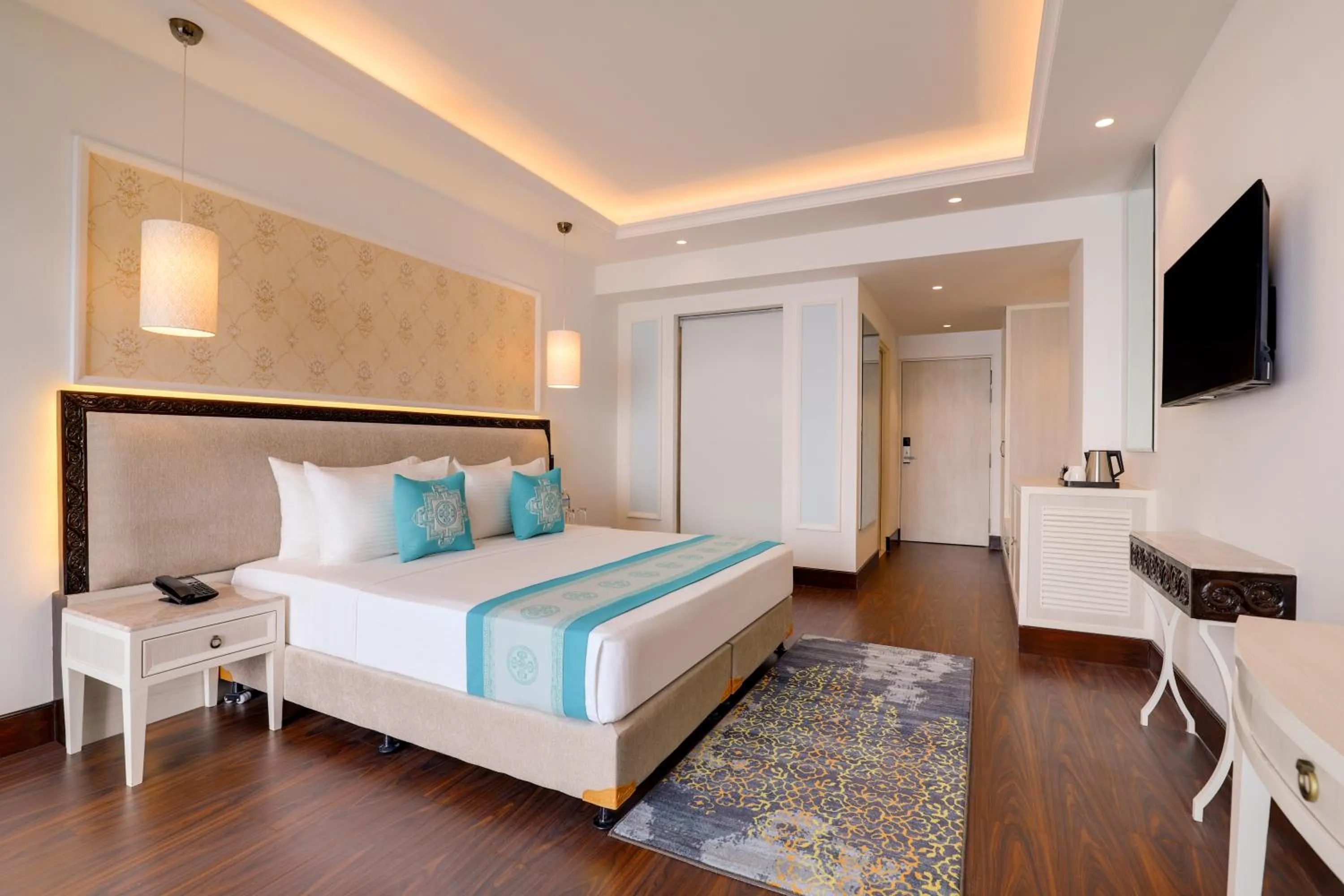 Bed in Lemon Tree Premier Budhanilkantha Kathmandu, Nepal