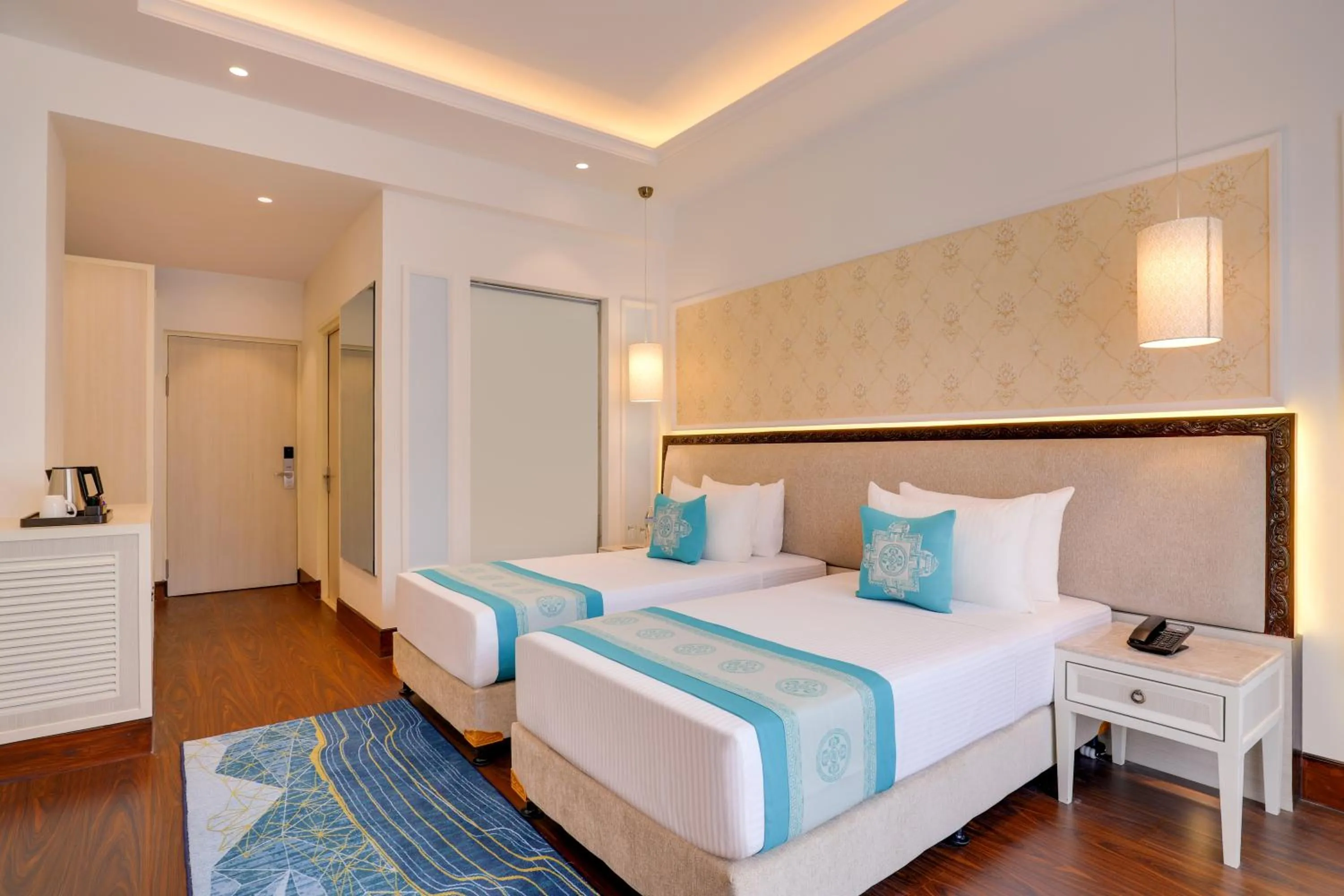 Bed in Lemon Tree Premier Budhanilkantha Kathmandu, Nepal