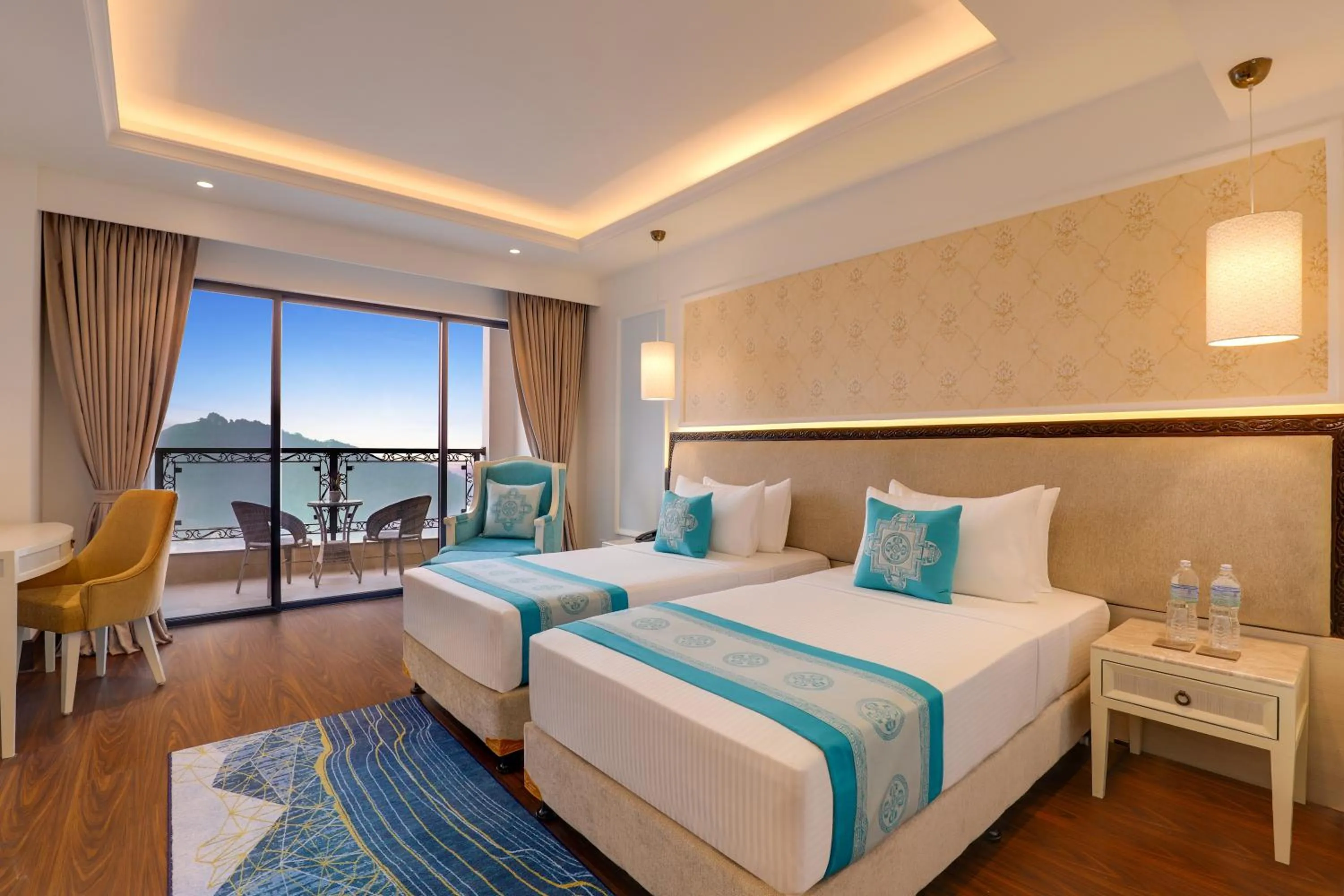 Bed in Lemon Tree Premier Budhanilkantha Kathmandu, Nepal