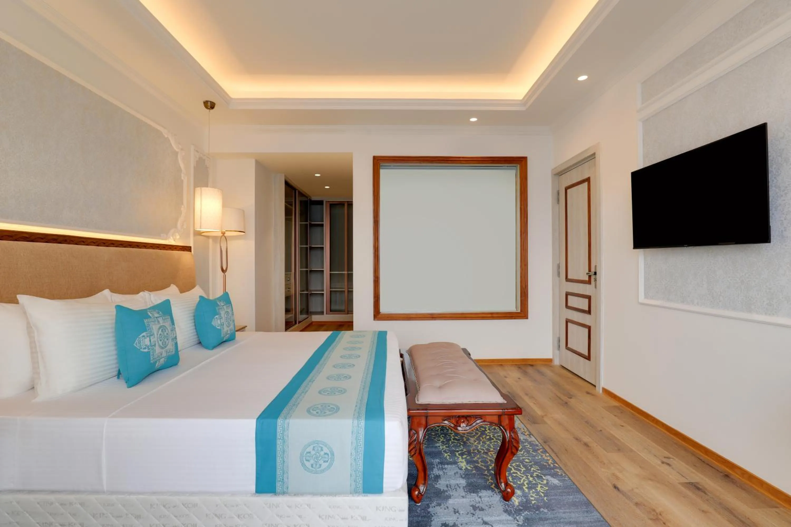 Bed in Lemon Tree Premier Budhanilkantha Kathmandu, Nepal