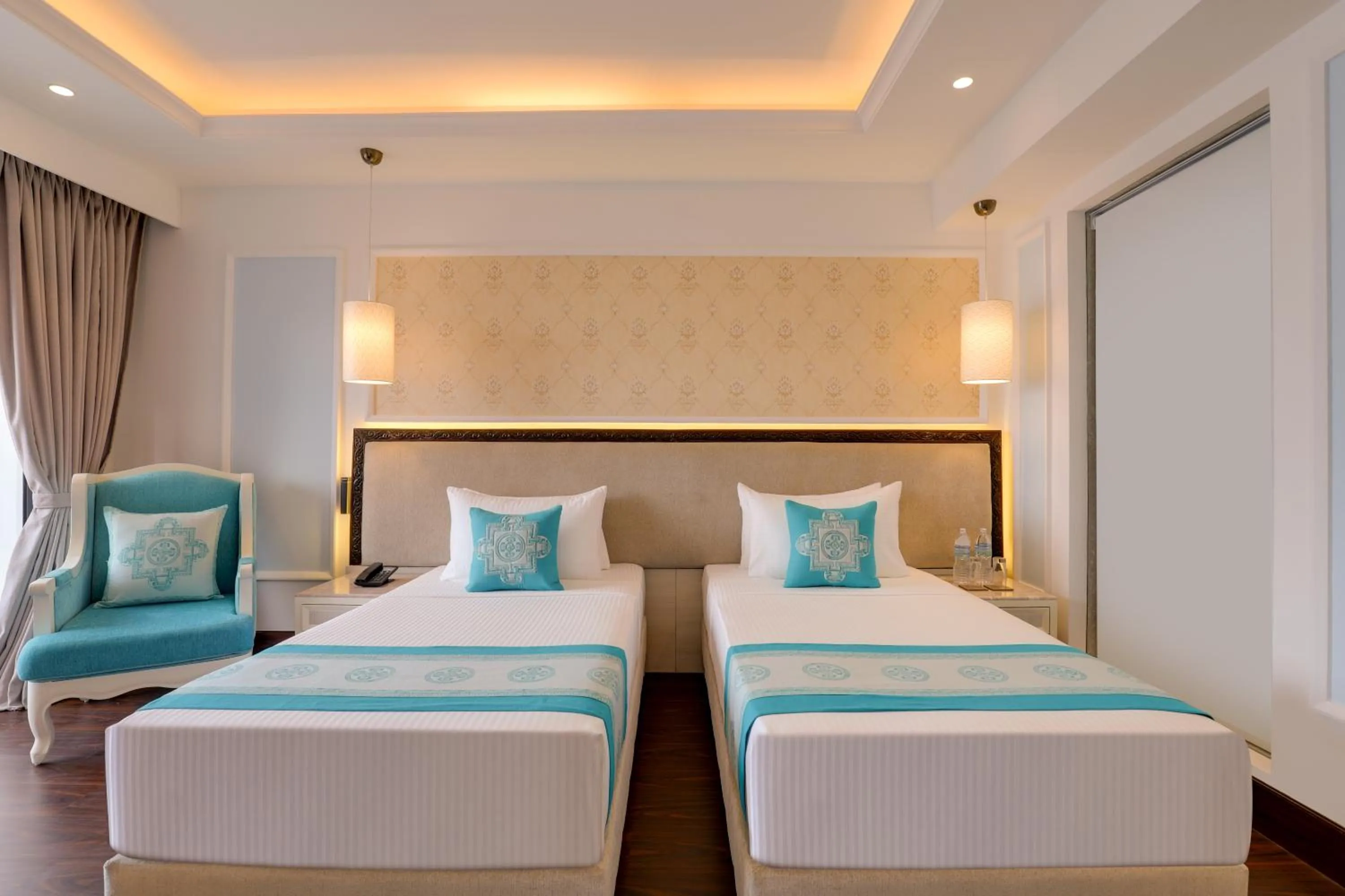 Bed in Lemon Tree Premier Budhanilkantha Kathmandu, Nepal