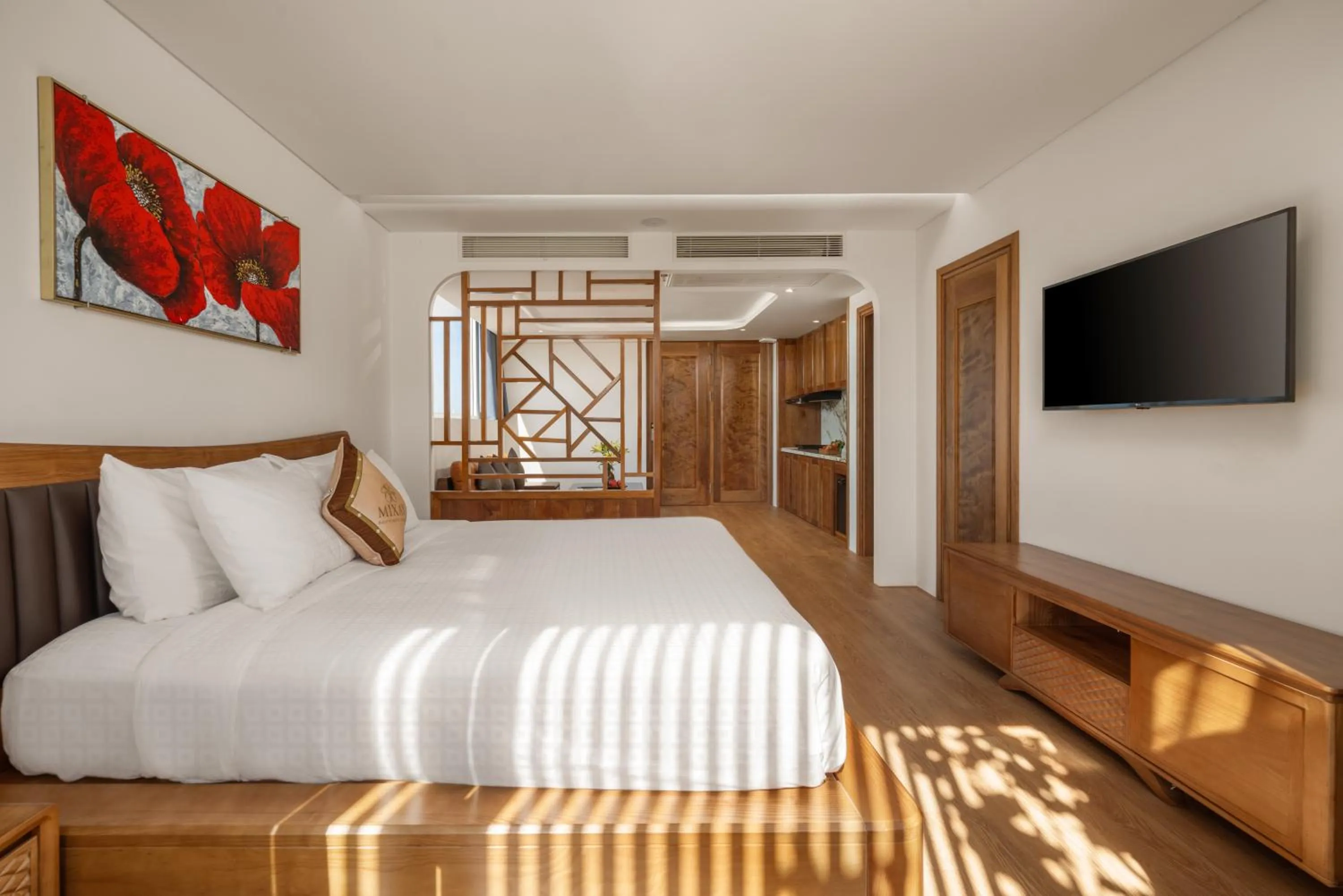 Bed in Mixay Boutique Hotel Da Nang