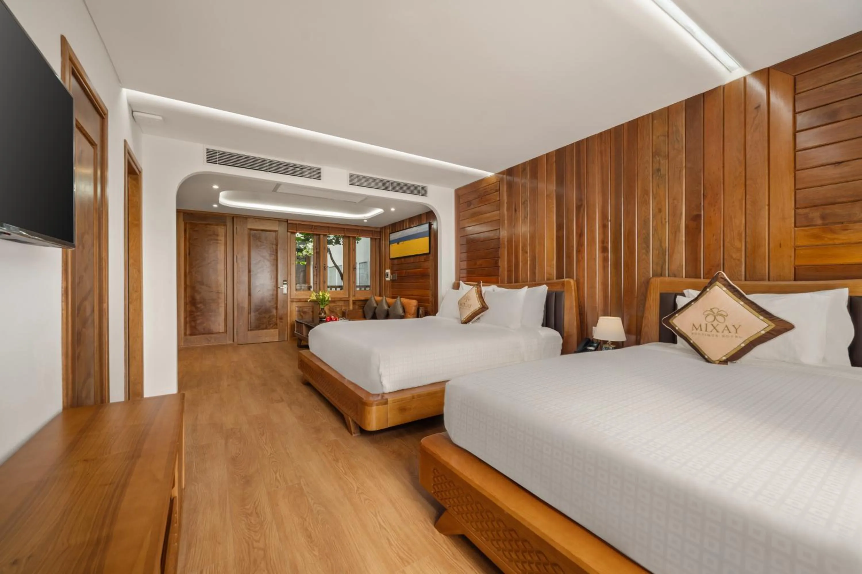 Bed in Mixay Boutique Hotel Da Nang