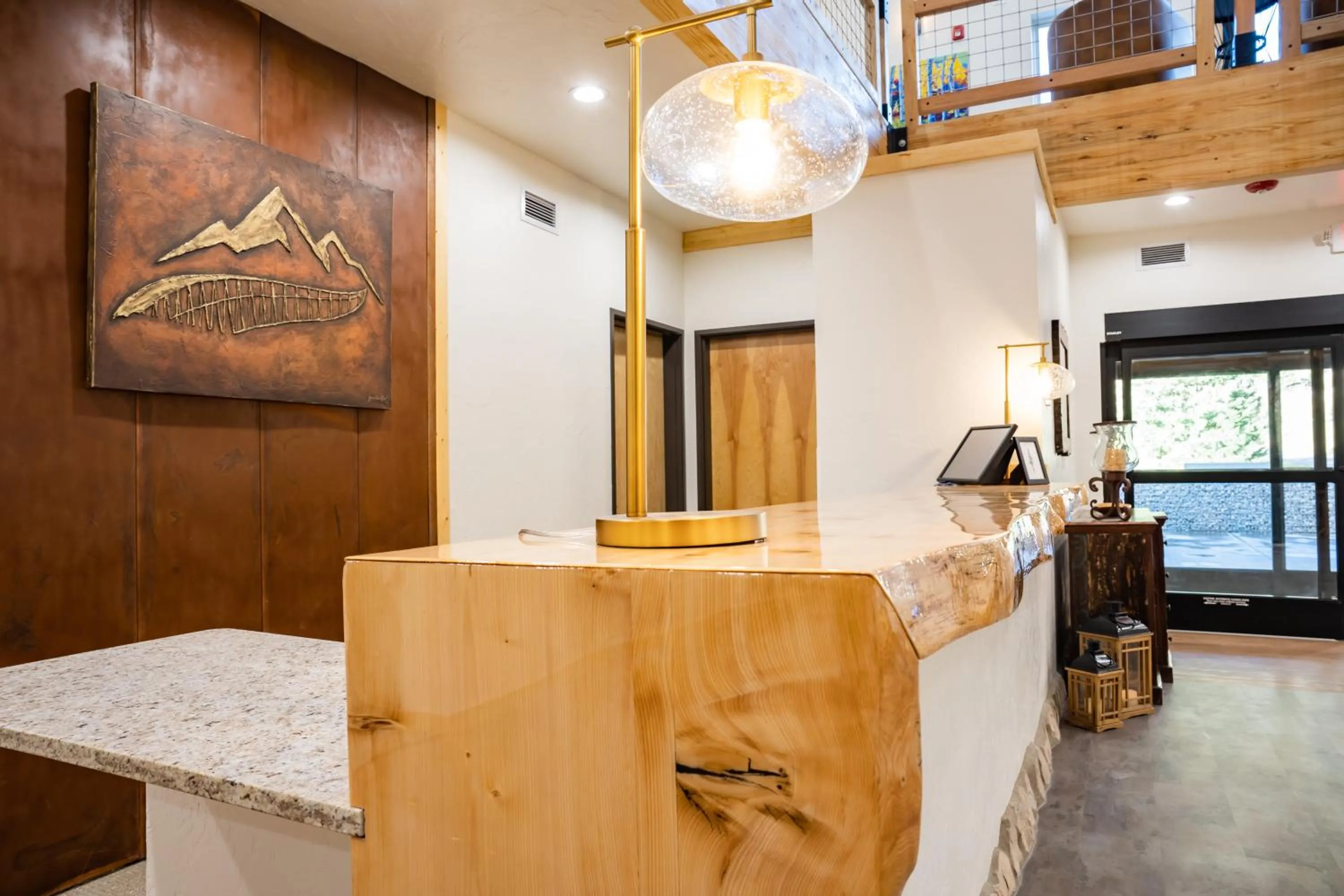 Lobby or reception, Bed in Grand Cloudcroft Hotel