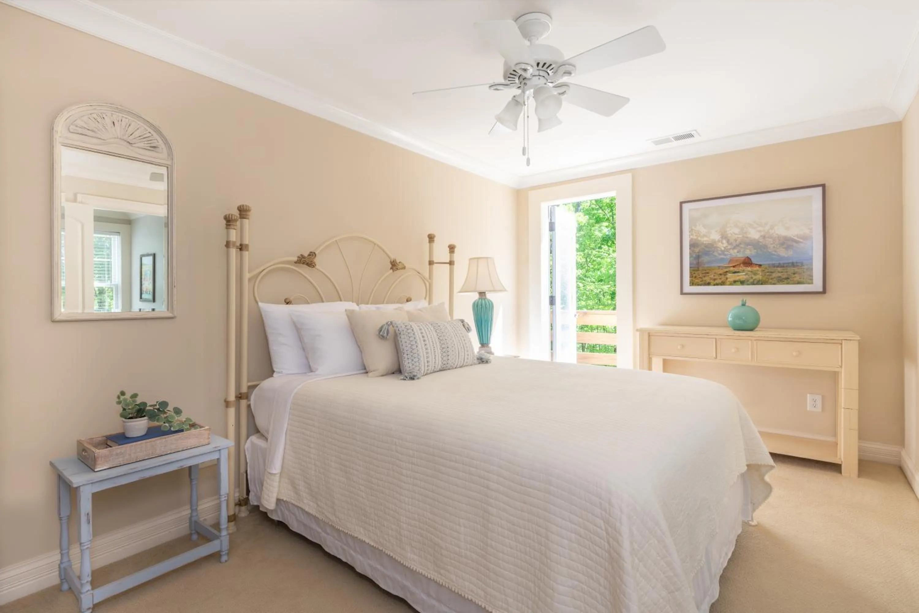 Bed in The Sage Cottage