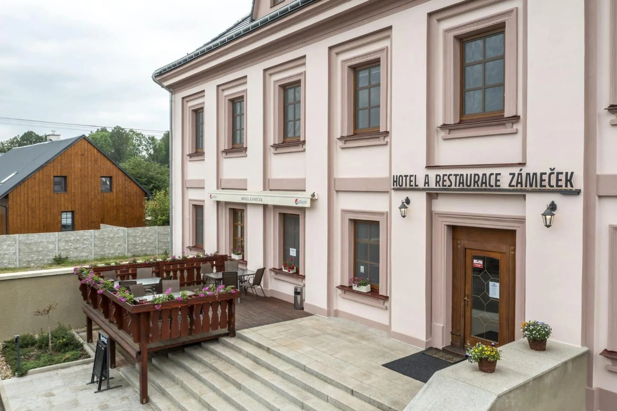 Balcony/Terrace in Hotel Zámeček Raspenava