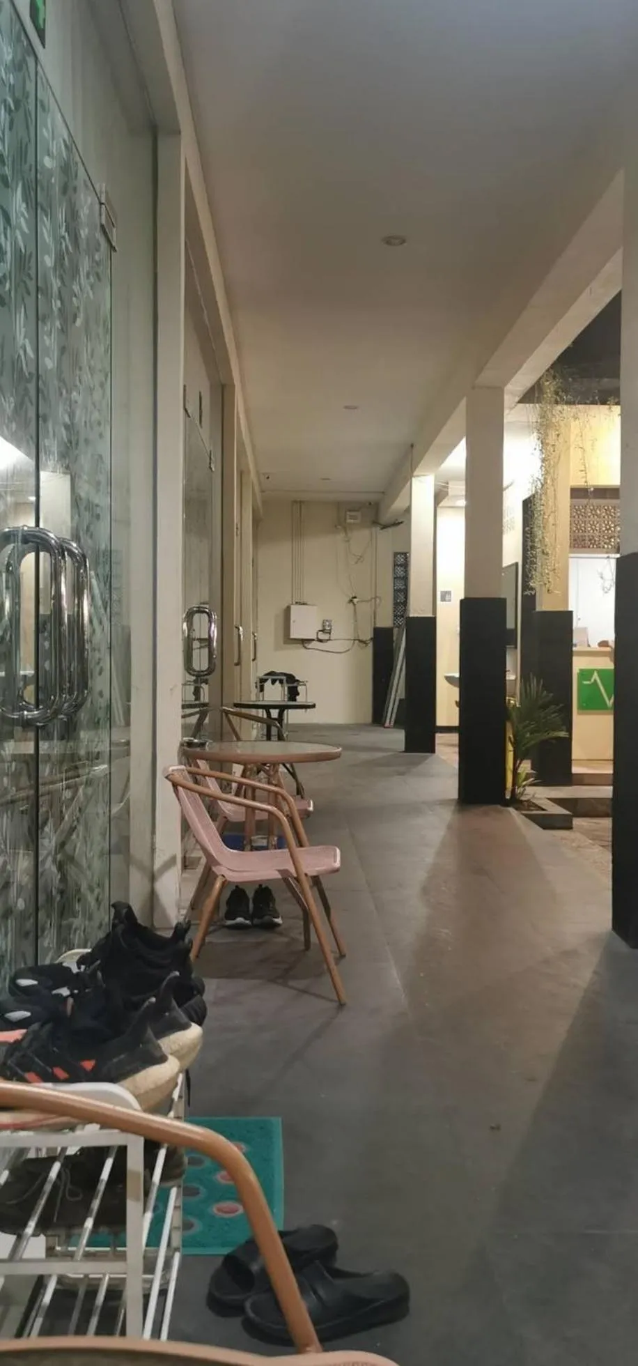 Seating area in V Canggu Dormitory