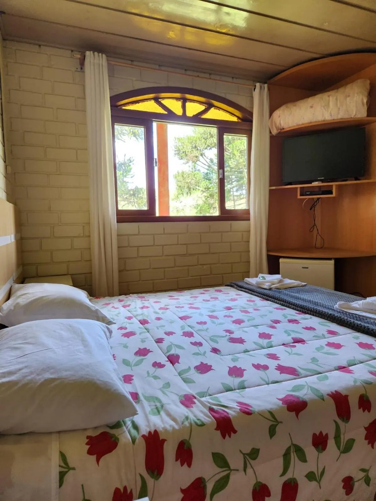 Bed in Pousada Água Santa