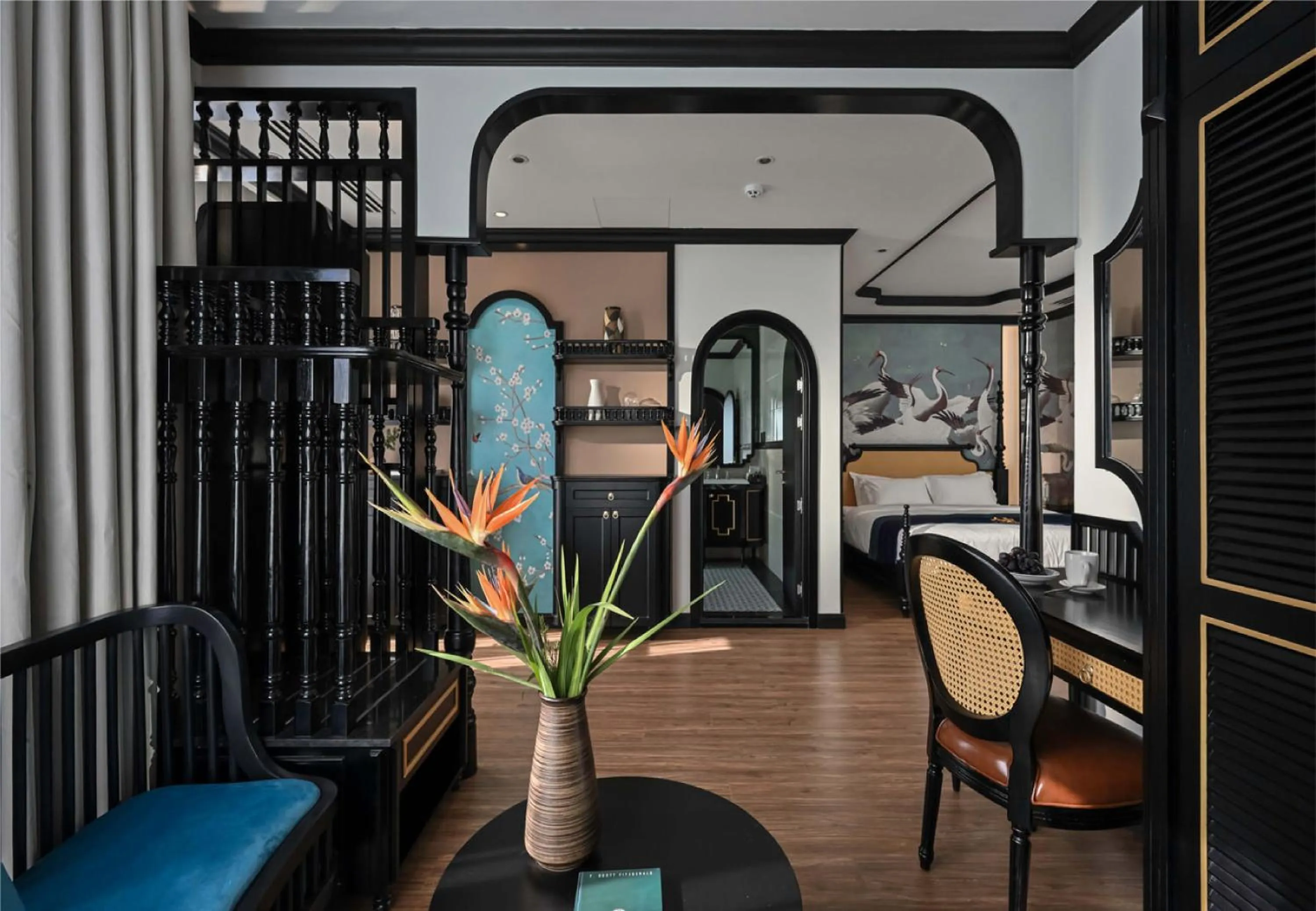 Living room, Bed in Thiên Ân Boutique Hotel