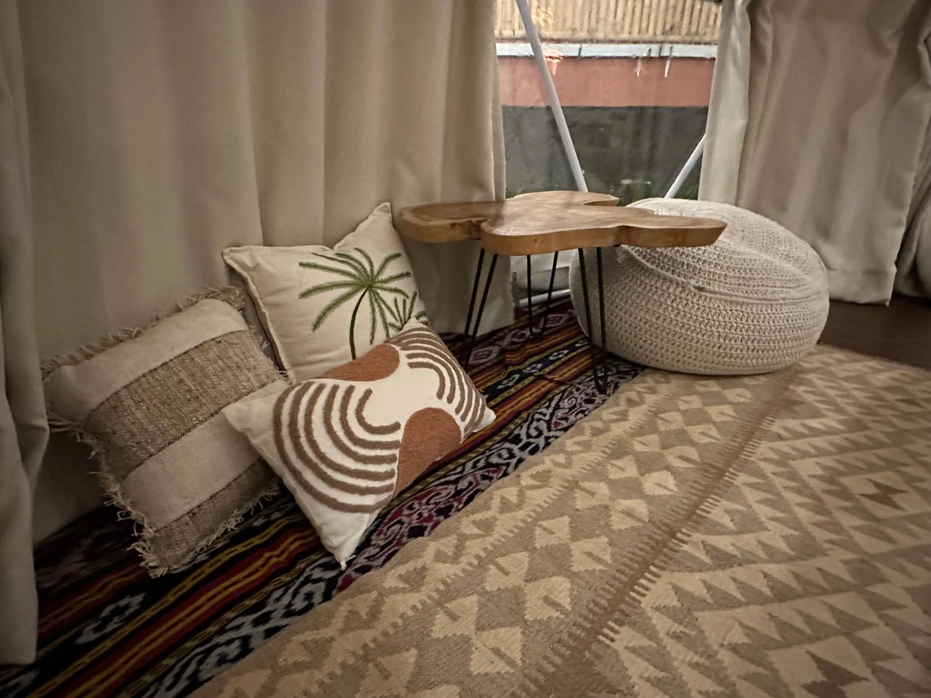 Seating area in Glamping @ Pebbles & Fins