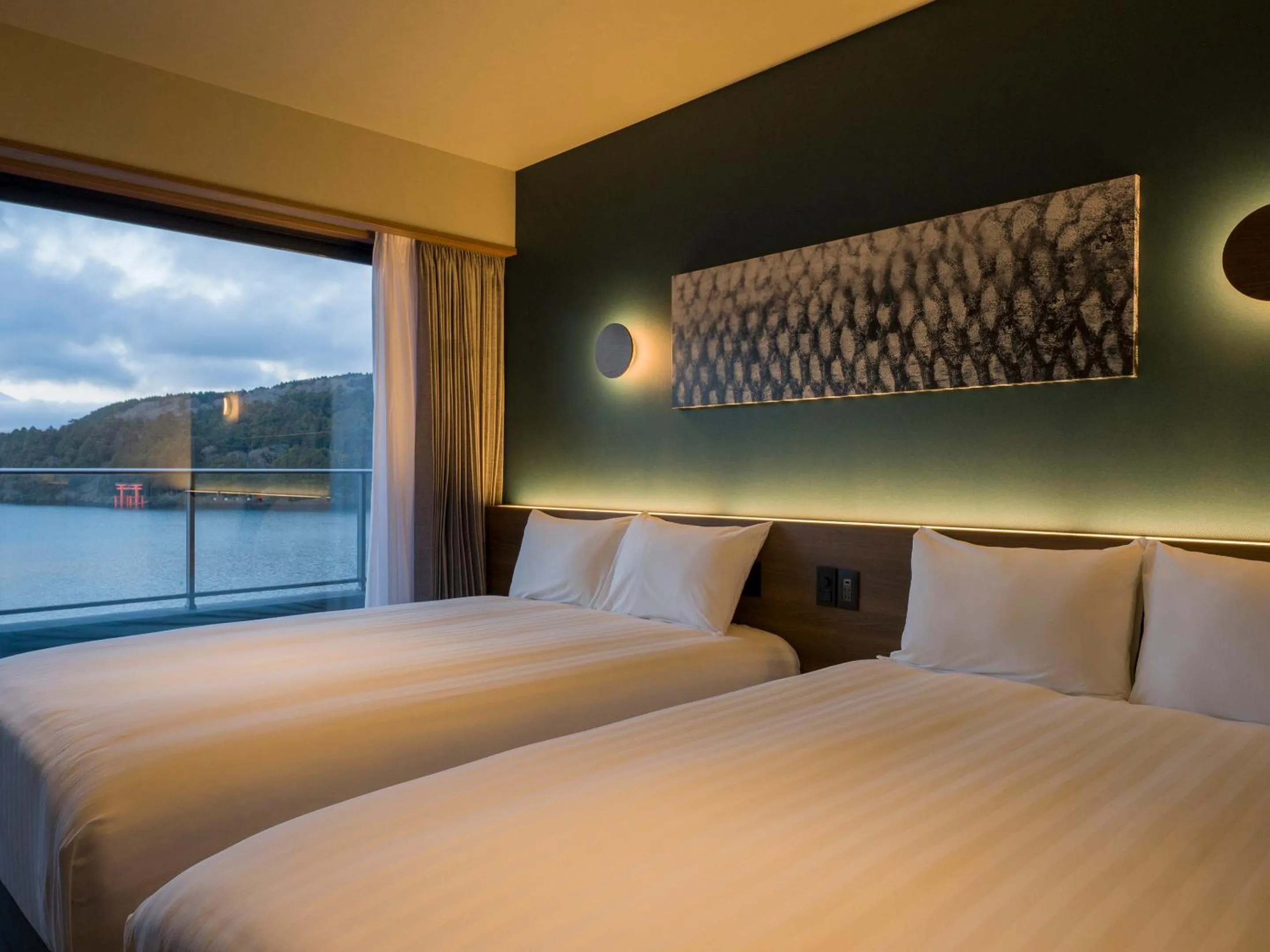 Bed in Rakuten STAY FUJIMI TERRACE Hakone Ashinoko