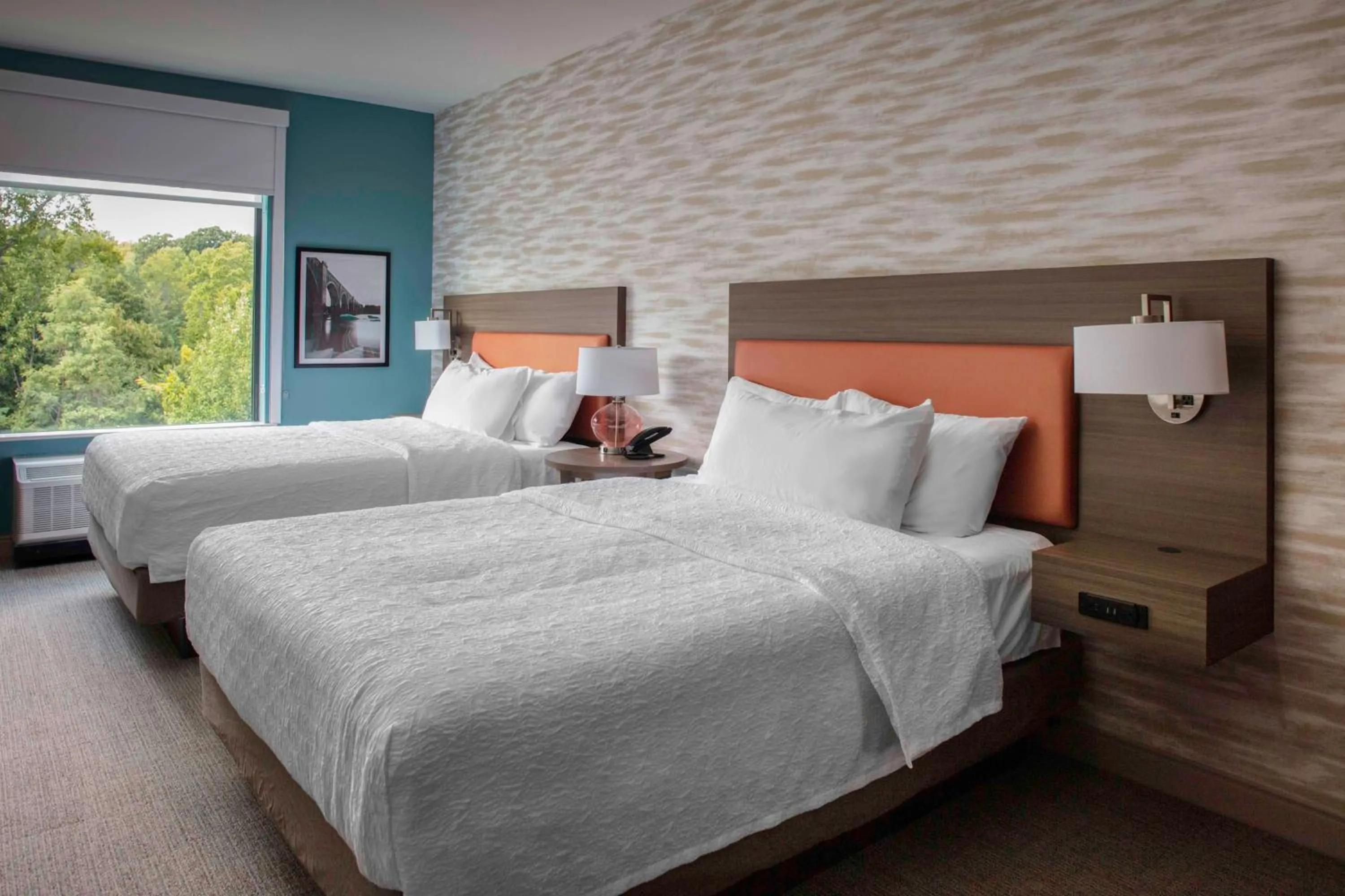 Bed in Home2 Suites By Hilton Lynchburg