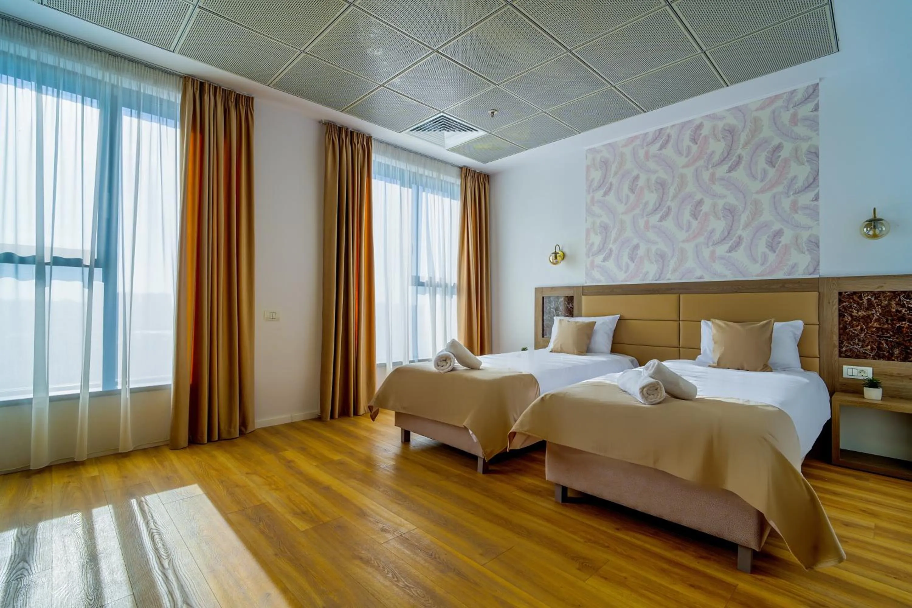 Bed in Sir Fundeni Hotel