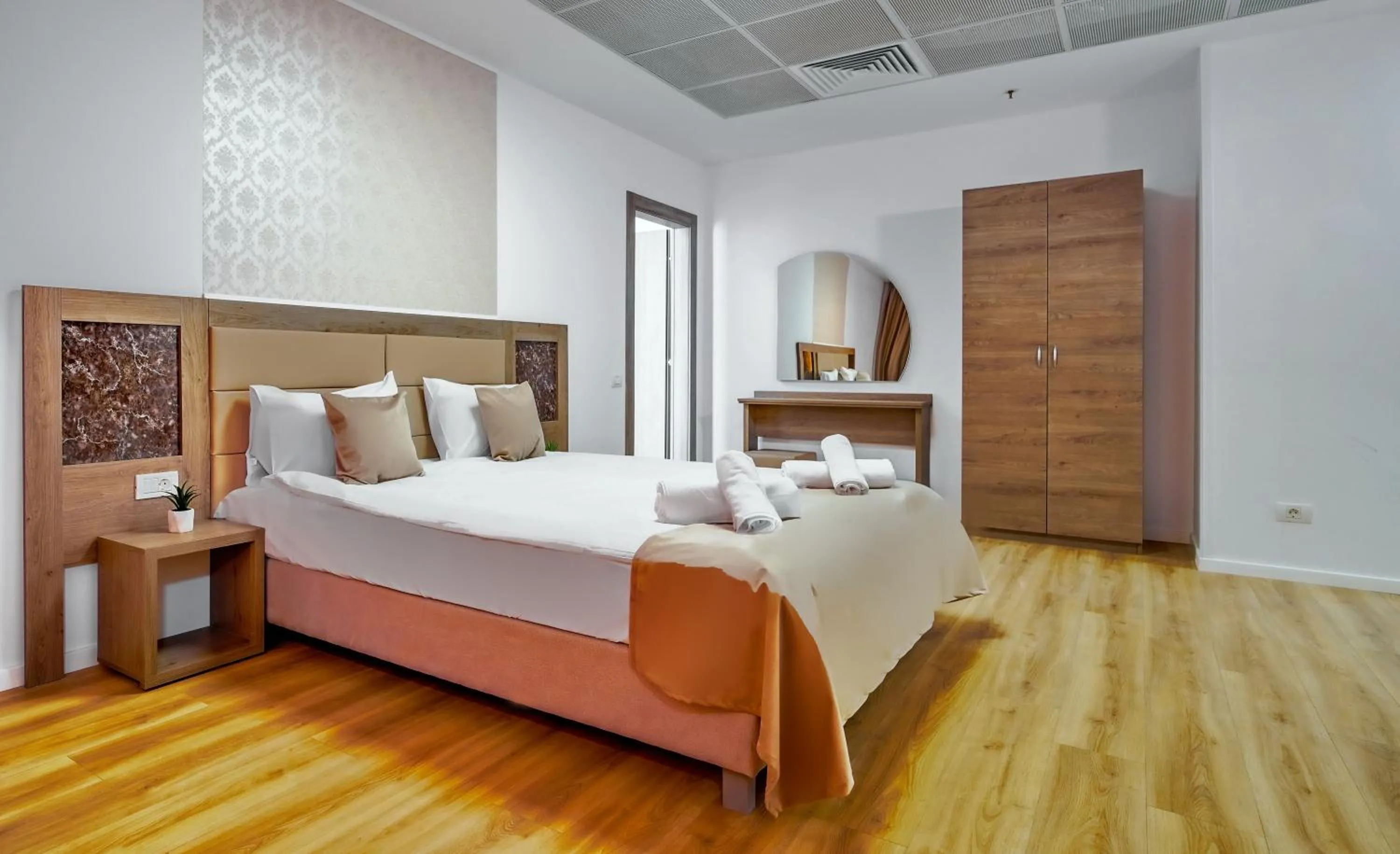 Bed in Sir Fundeni Hotel