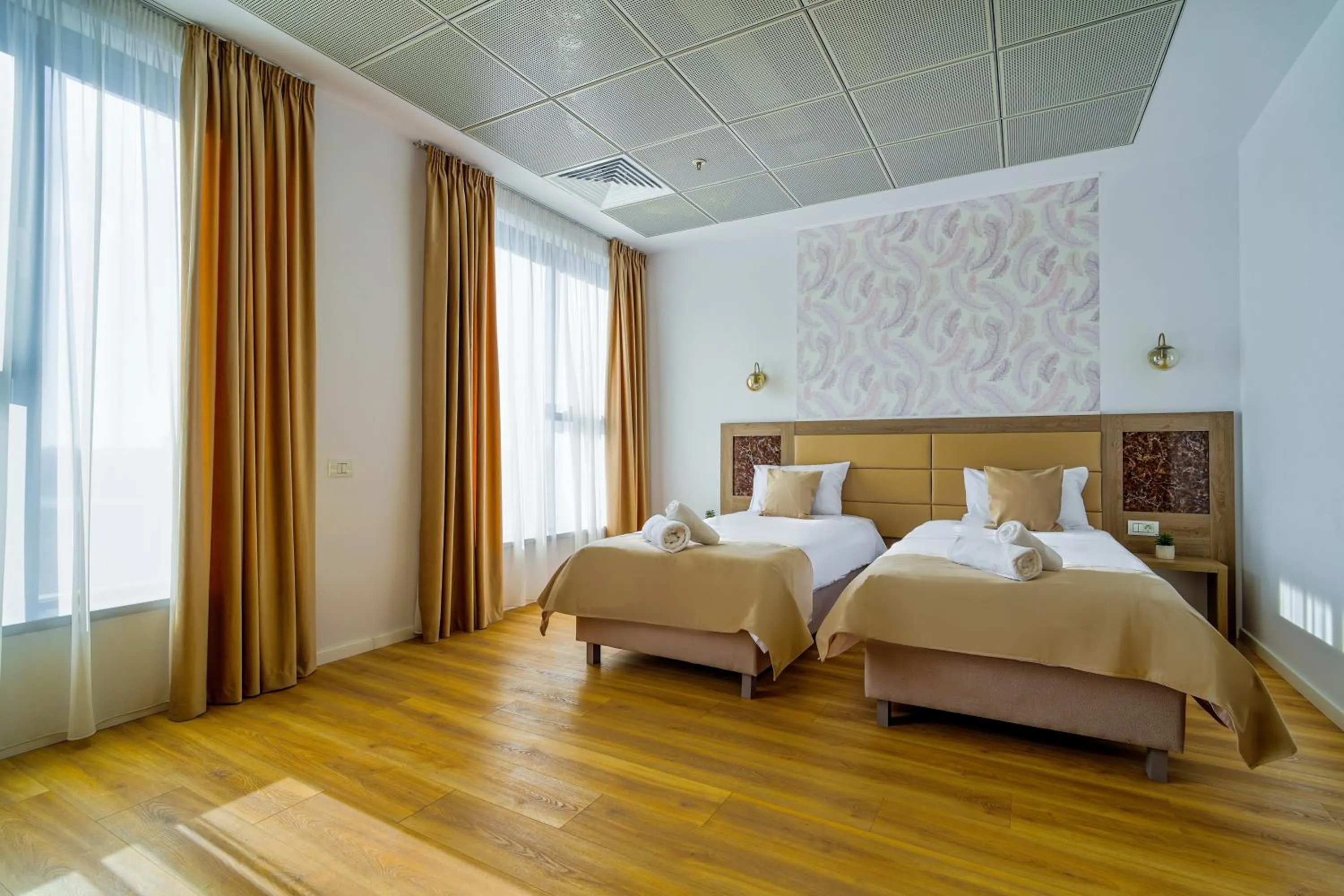 Bed in Sir Fundeni Hotel