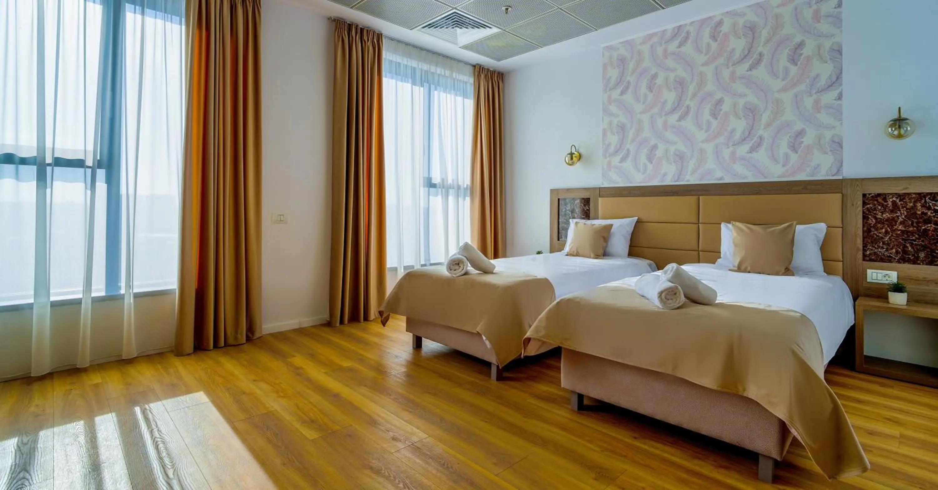 Bed in Sir Fundeni Hotel