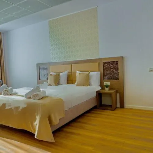 Bed in Sir Fundeni Hotel