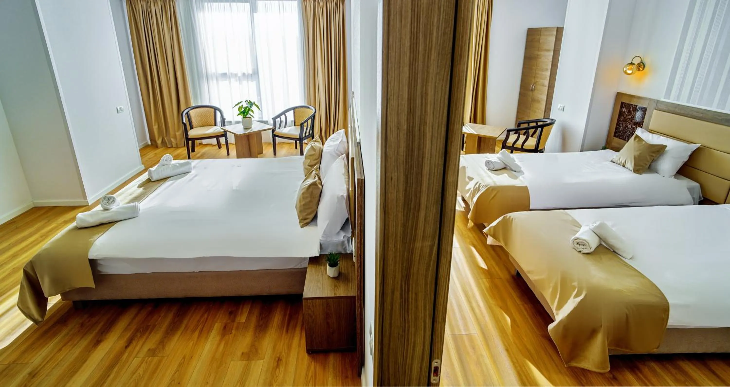 Bed in Sir Fundeni Hotel