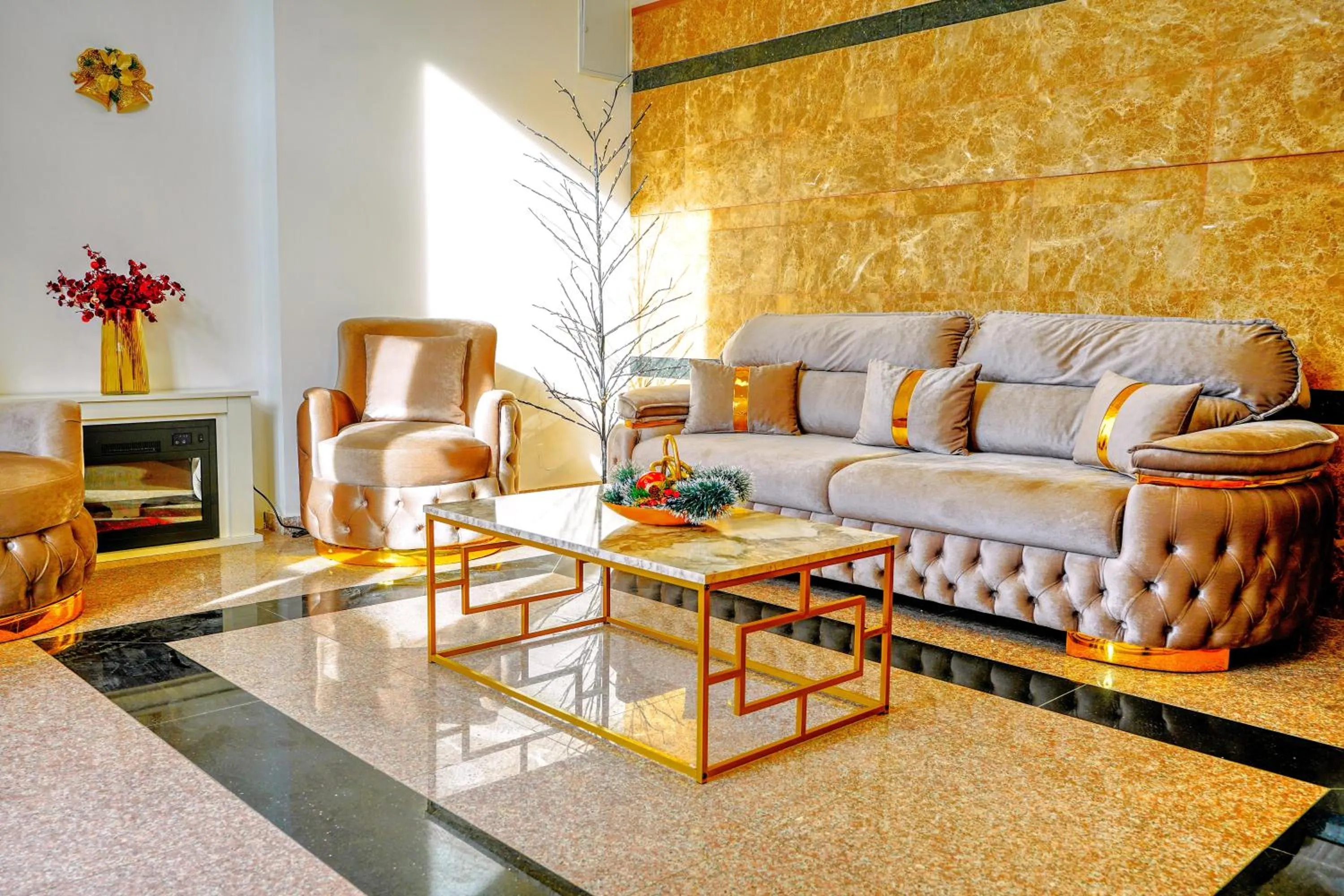 Living room in Sir Fundeni Hotel