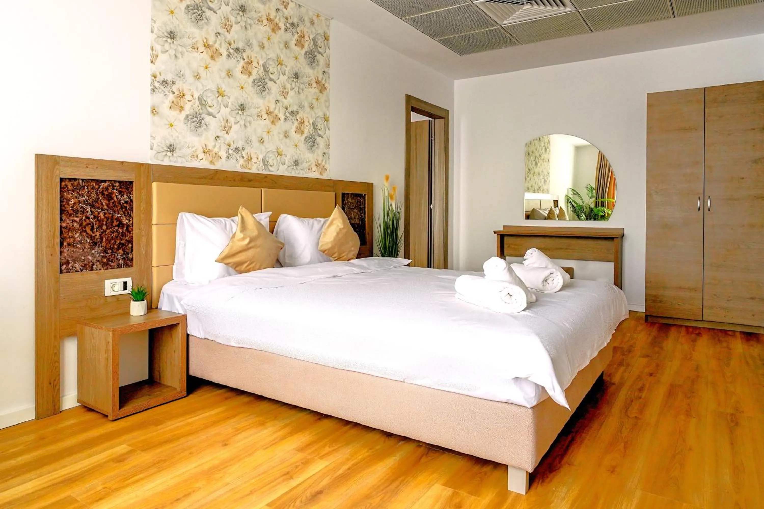 Bed in Sir Fundeni Hotel