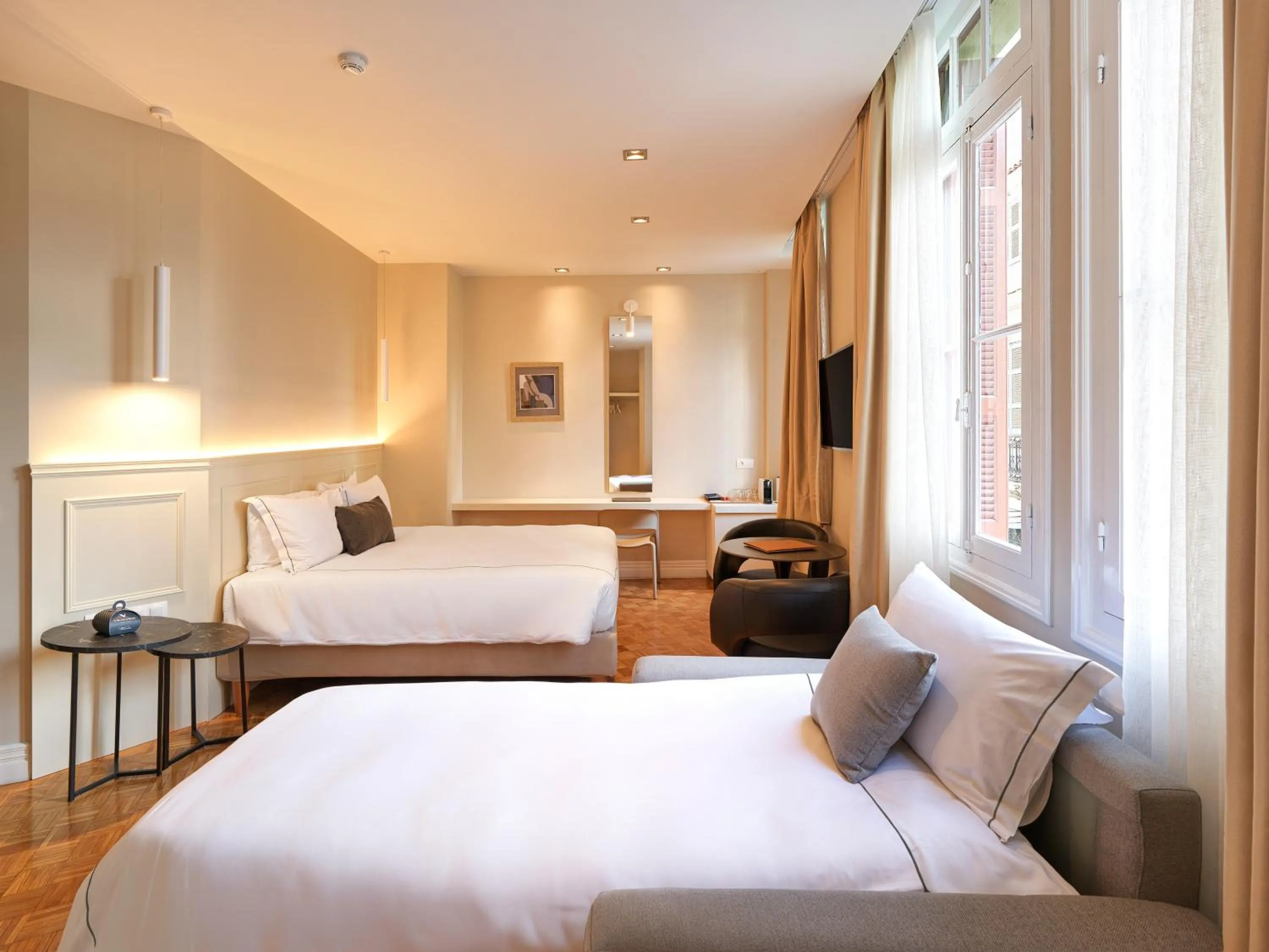 Bed in Vrachos Athens Suites