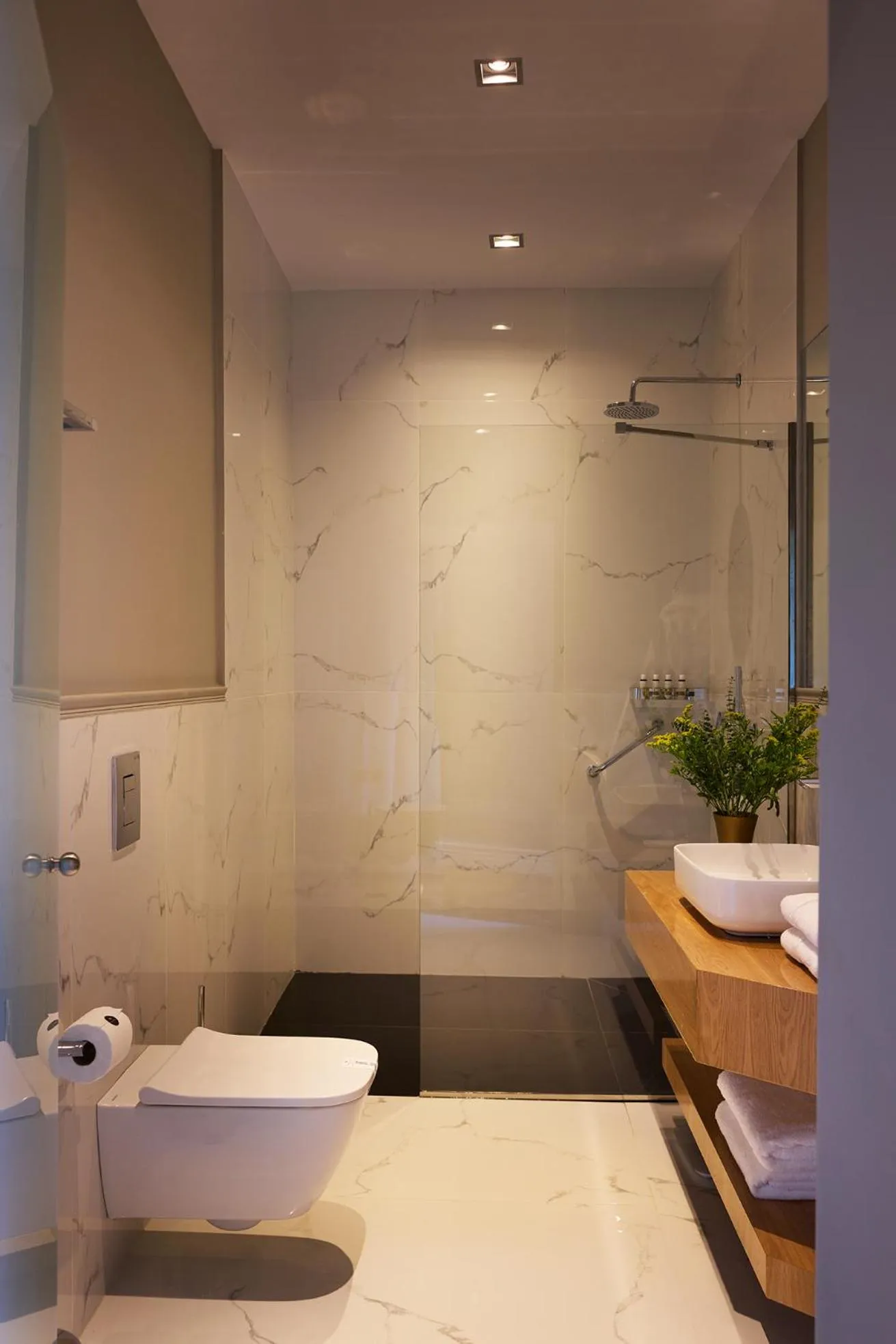 Shower in Vrachos Athens Suites