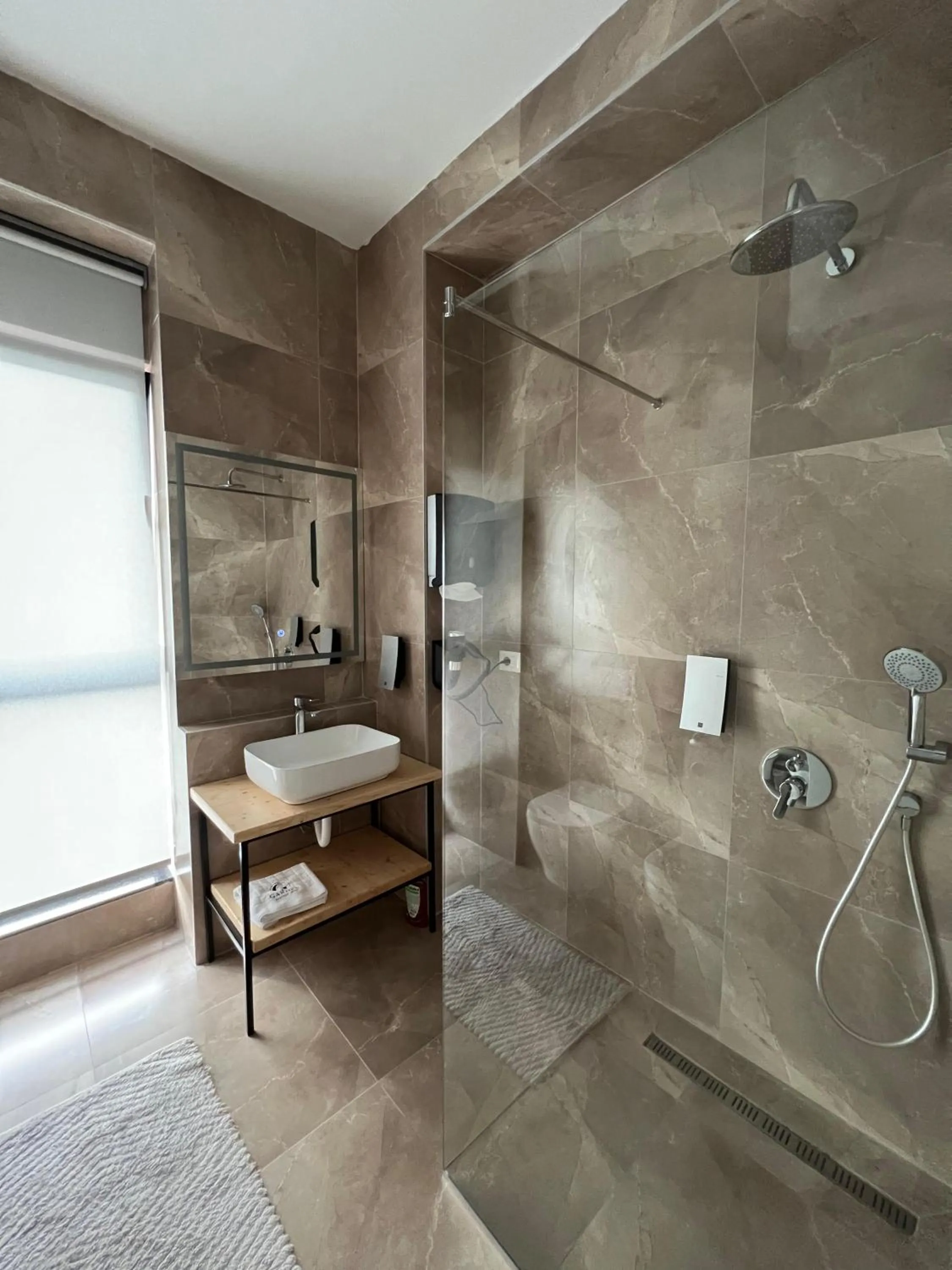 Shower in Garden Boutique Hotel