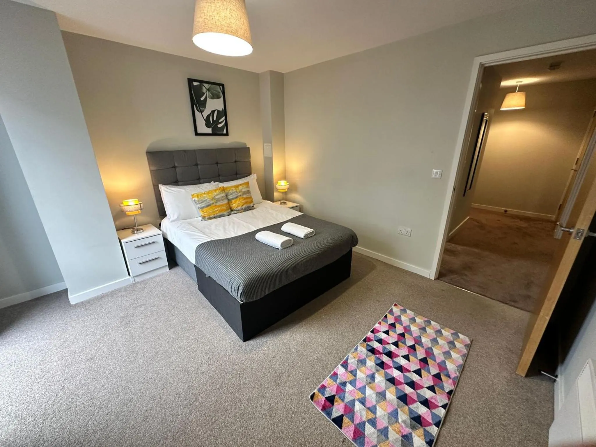 Bedroom, Bed in Adelphi Wharf Apartments by Beehosting
