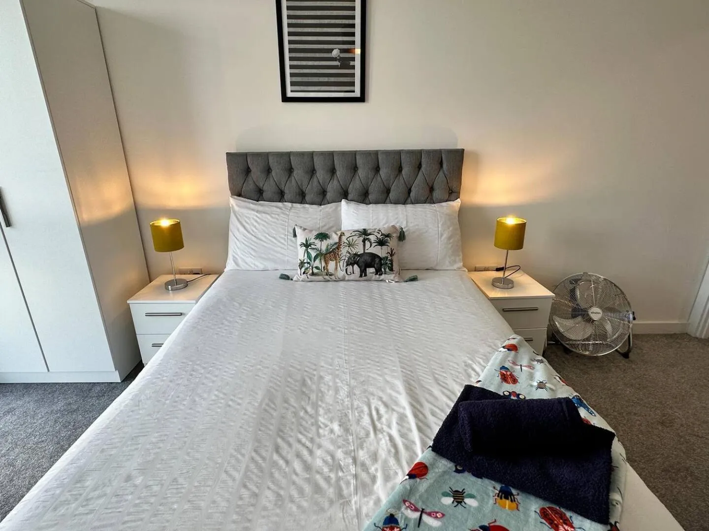 Bedroom, Bed in Adelphi Wharf Apartments by Beehosting