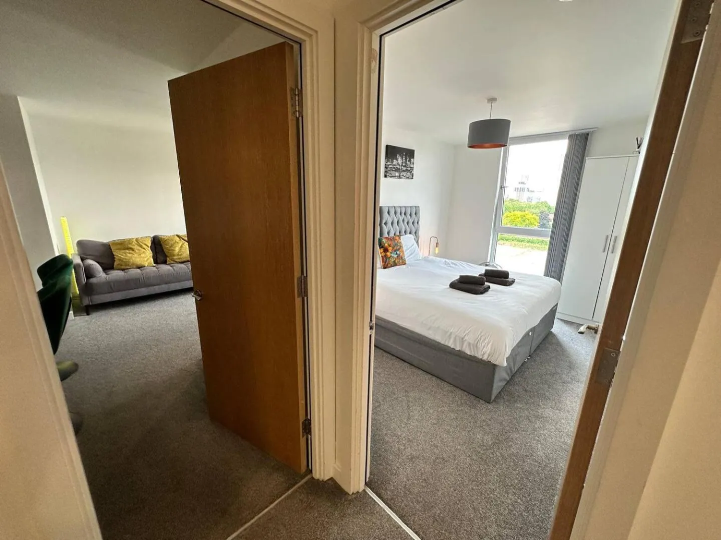 Bedroom, Bed in Adelphi Wharf Apartments by Beehosting