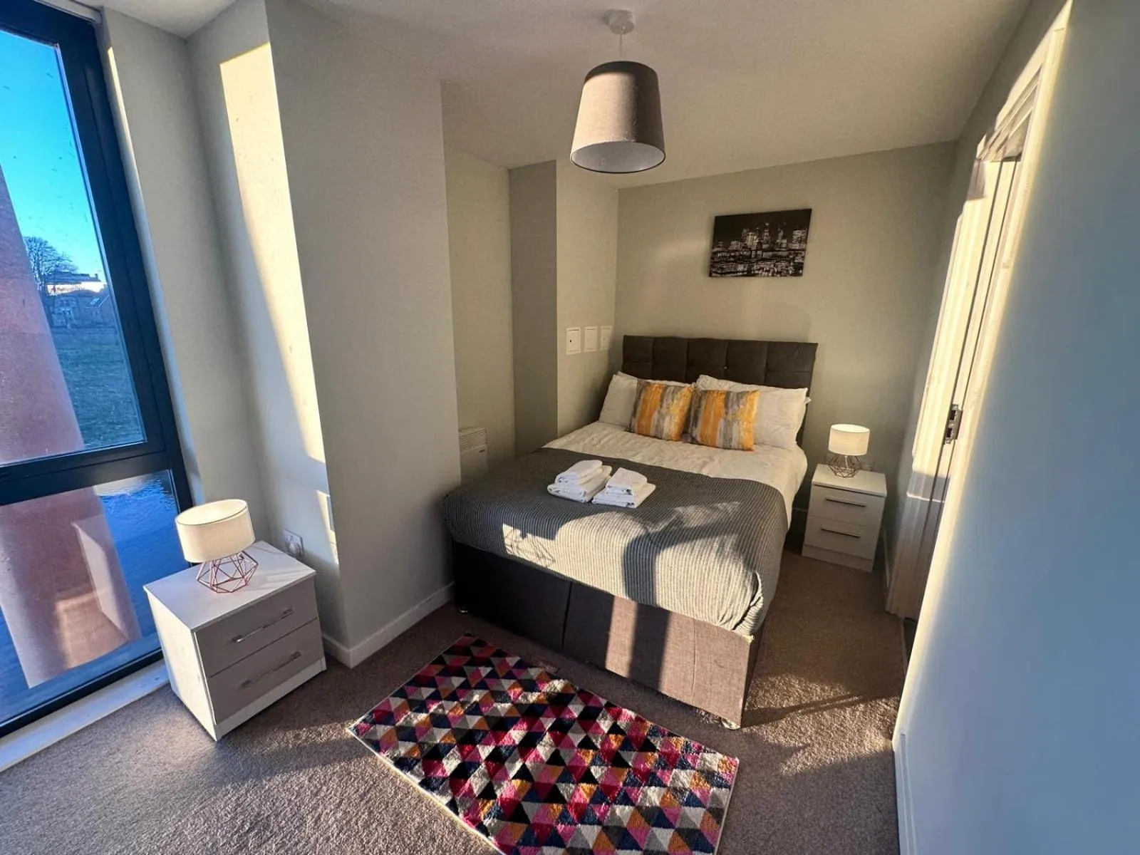 Bedroom, Bed in Adelphi Wharf Apartments by Beehosting