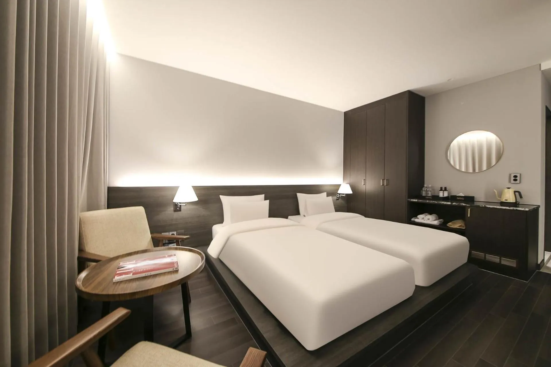 Bed in H Avenue Hotel Sangmu Branch