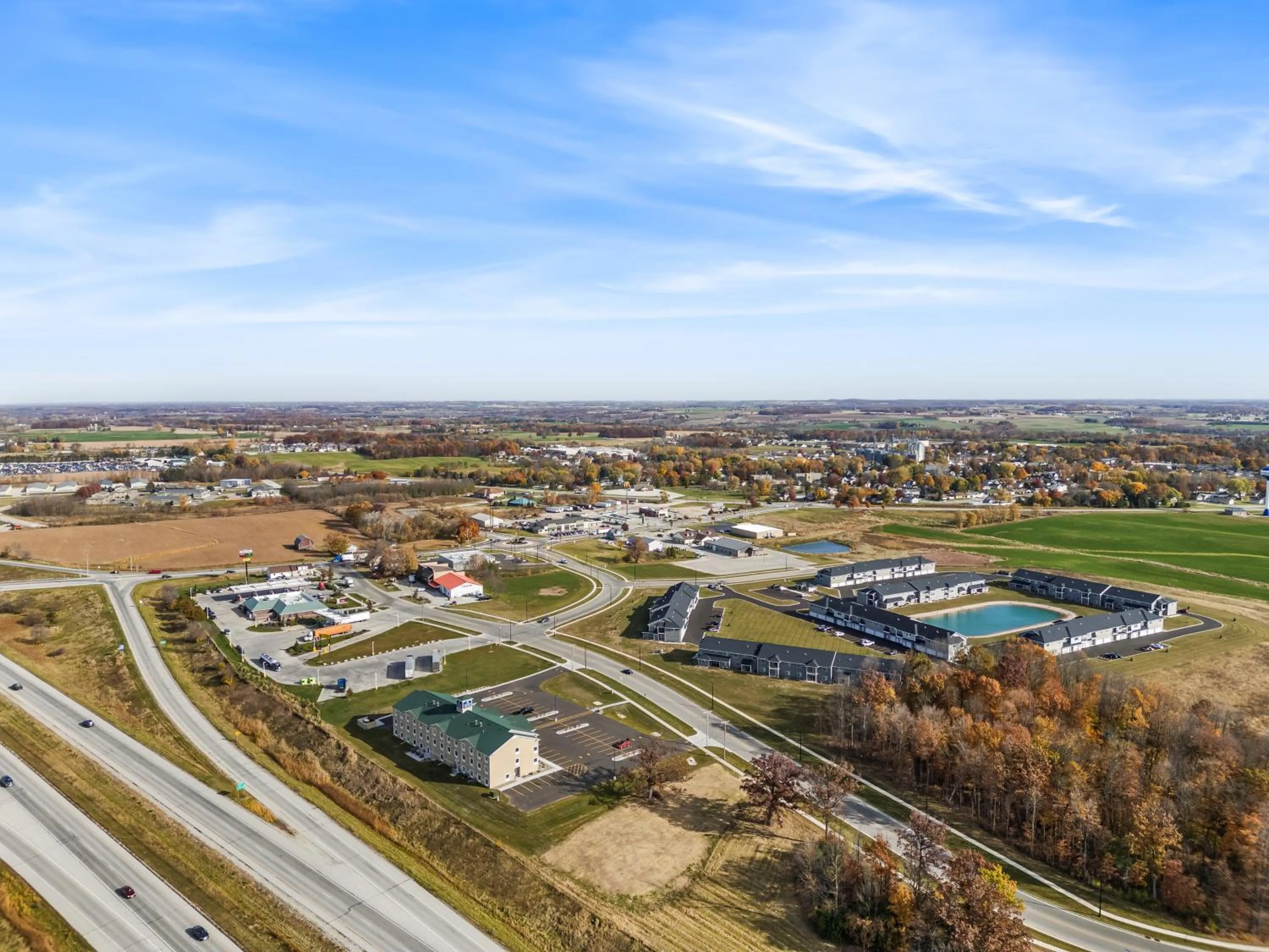 Property building in Cobblestone Hotel & Suites Denmark - Green Bay