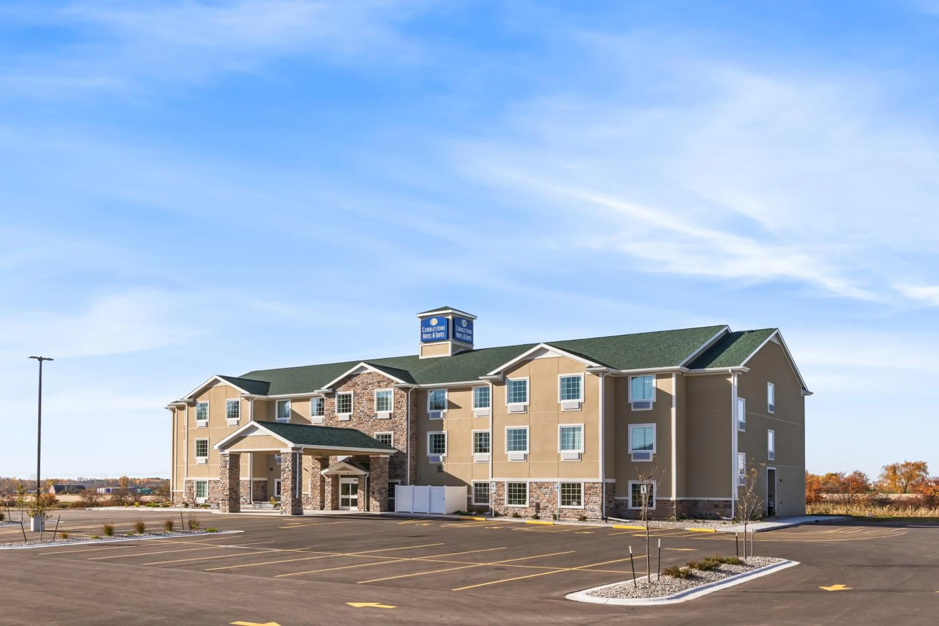 Property building in Cobblestone Hotel & Suites Denmark - Green Bay