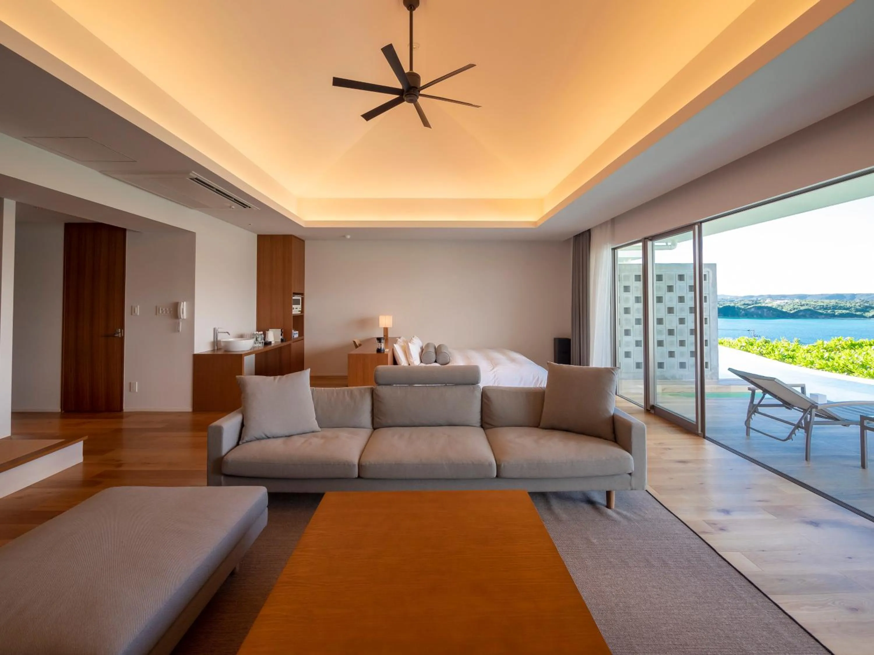 Living room in Pool Villa Kouri Island by Coldio Smart Resort