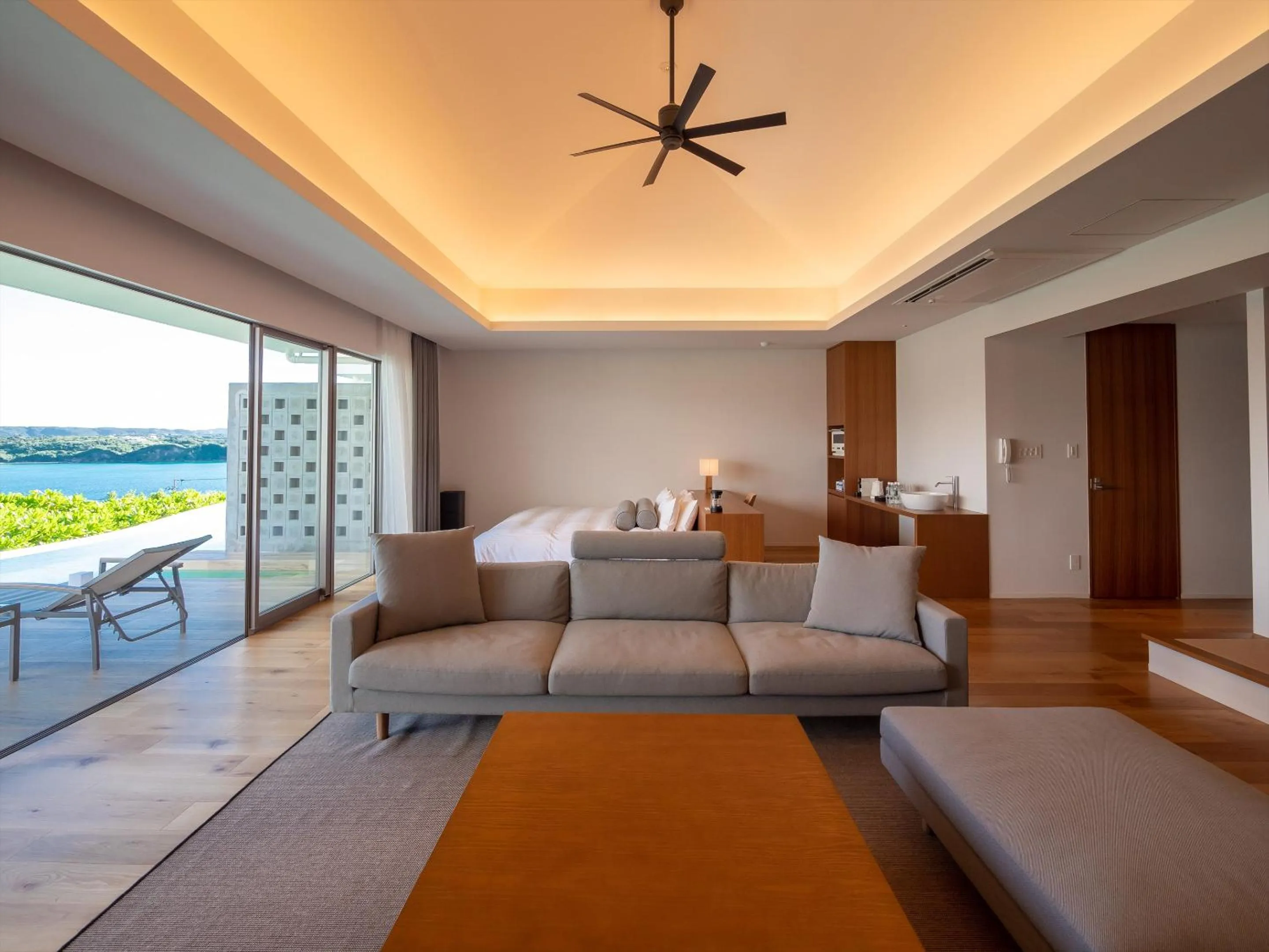 Living room in Pool Villa Kouri Island by Coldio Smart Resort