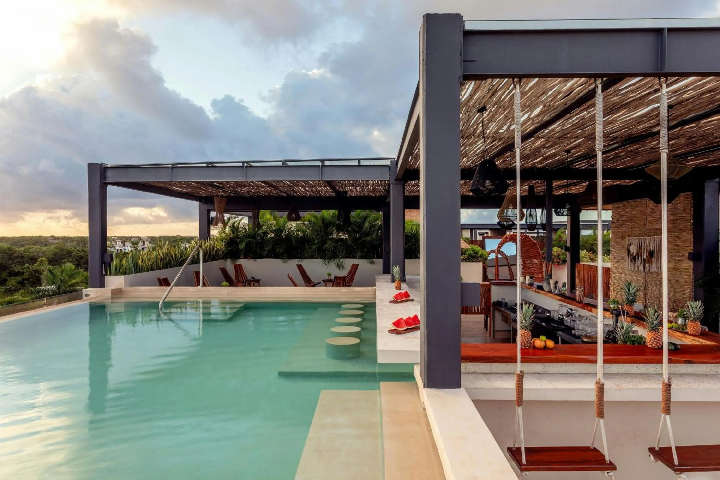 Lounge or bar in Bloom Tulum, Apartments by Marriott Bonvoy