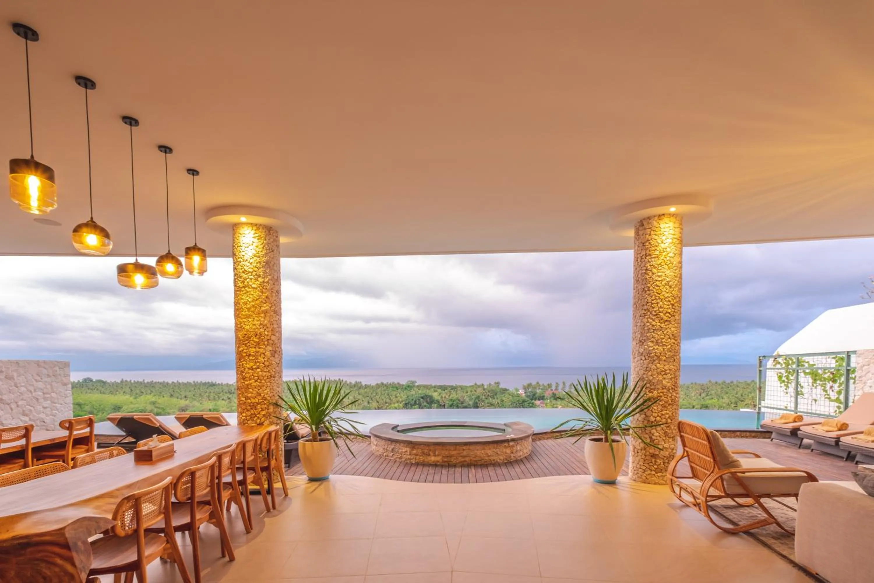 Seating area in Villa Kaliente
