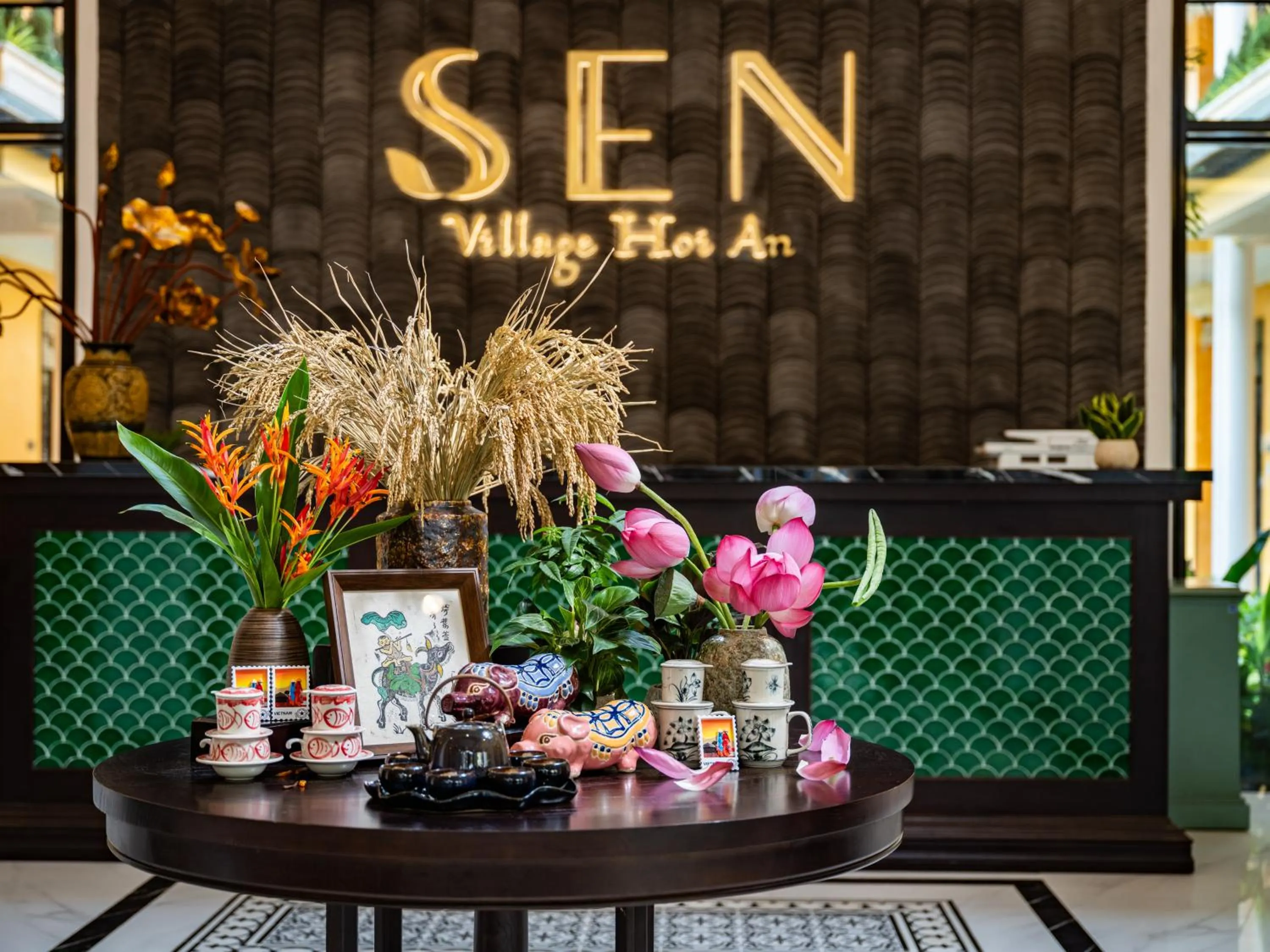 Lobby or reception in Sen Village Hoi An