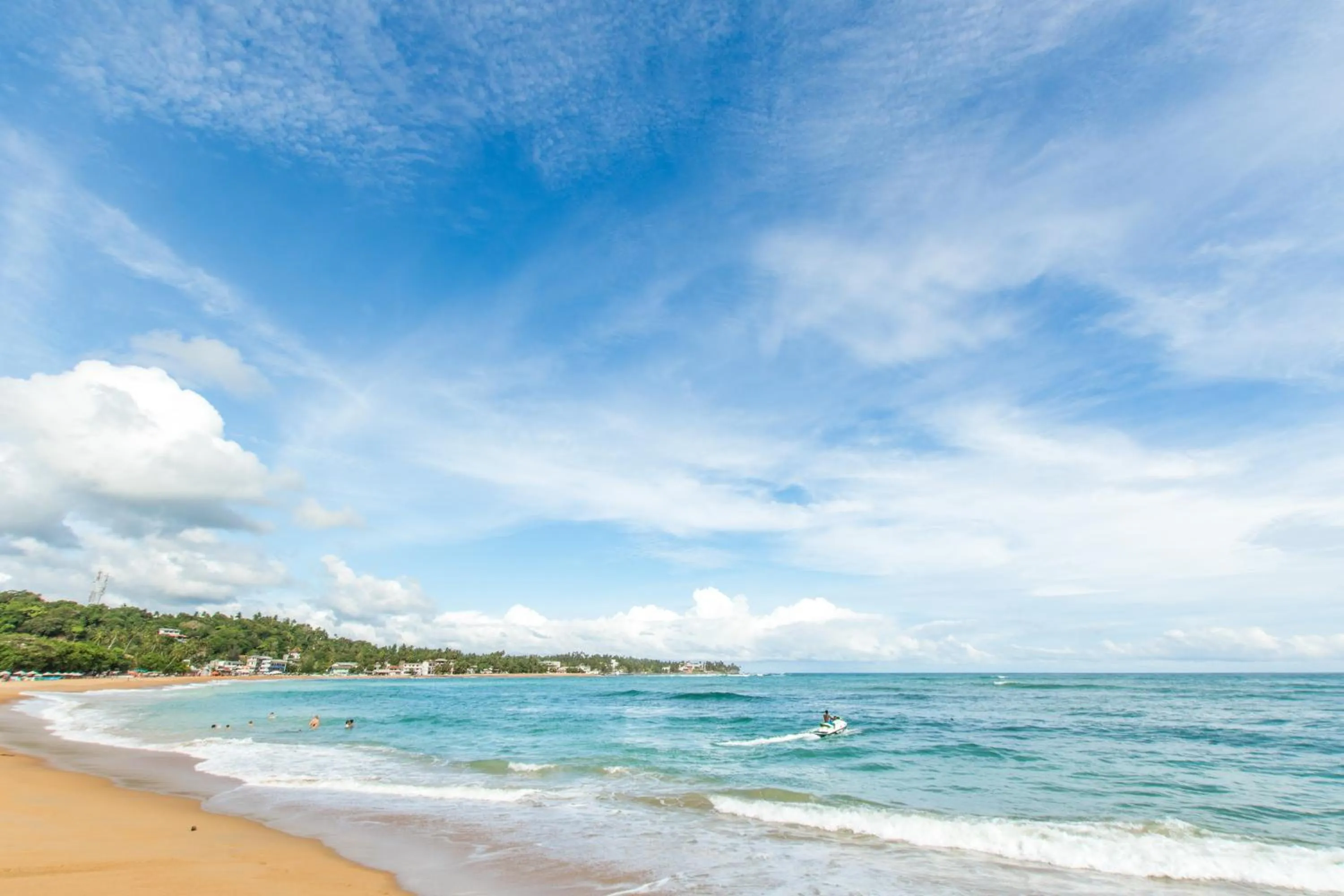 Beach in The Waves Unawatuna